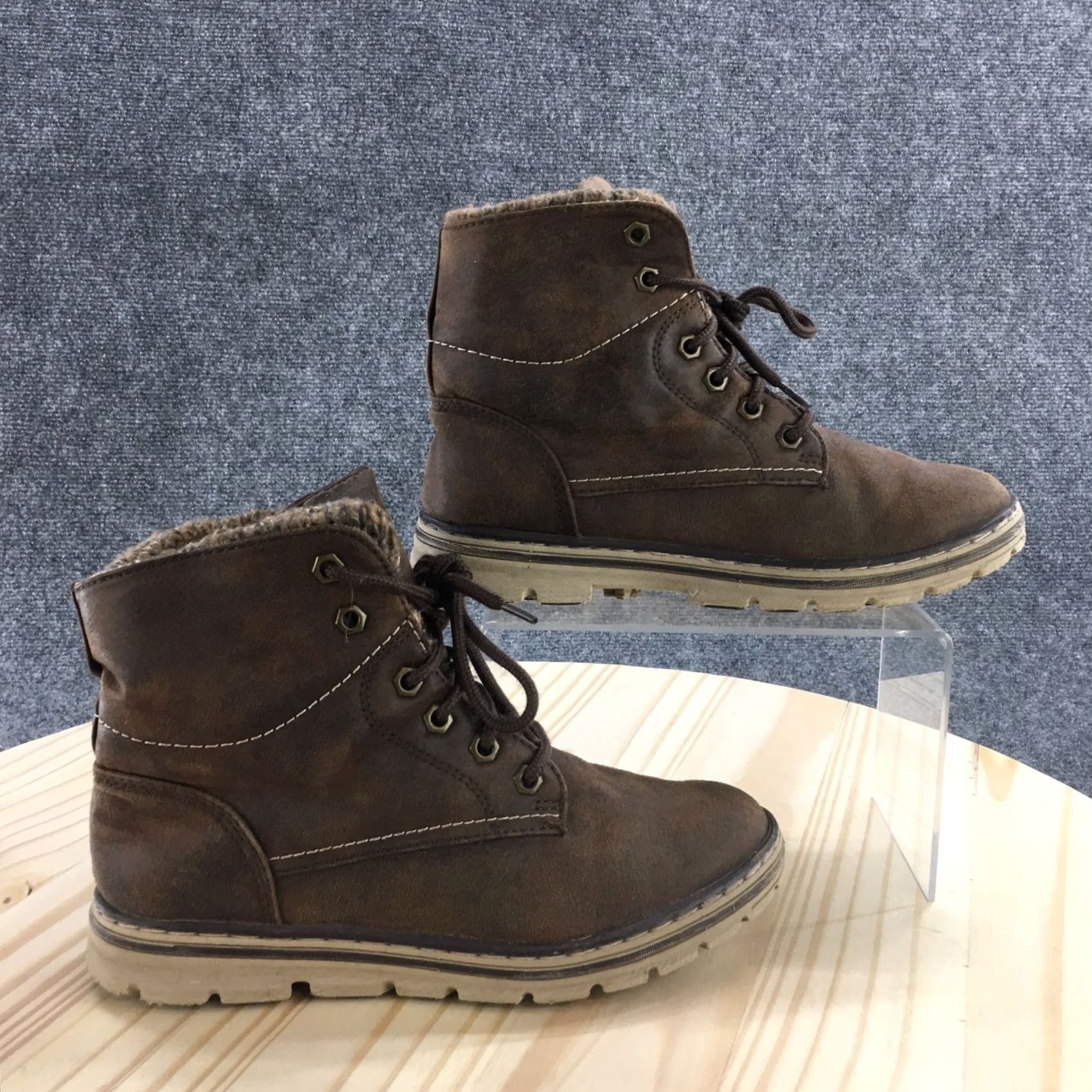 Vintage Cliffs by White Mountain Boots Womens 6.5 M Keegan Ankle Bootie Brown C25338 Shoes Bootie Size US 7 / IT 37 - 2 Thumbnail