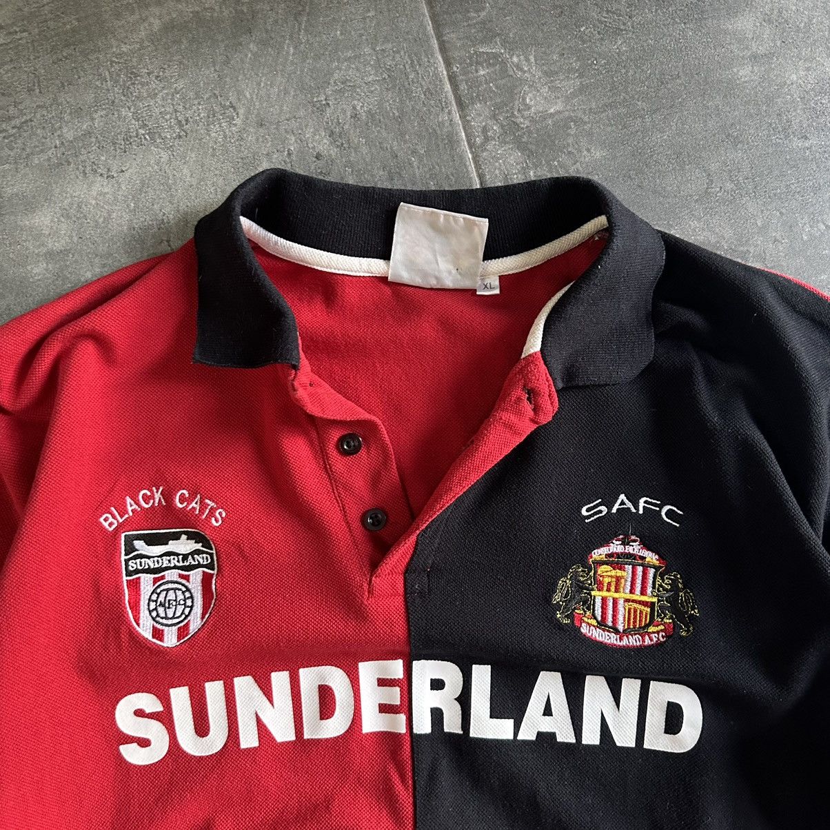 Vintage Vintage Sunderland Polo Black Cats AFC SAFC Y2K 00s Size US L / EU 52-54 / 3 - 9 Thumbnail