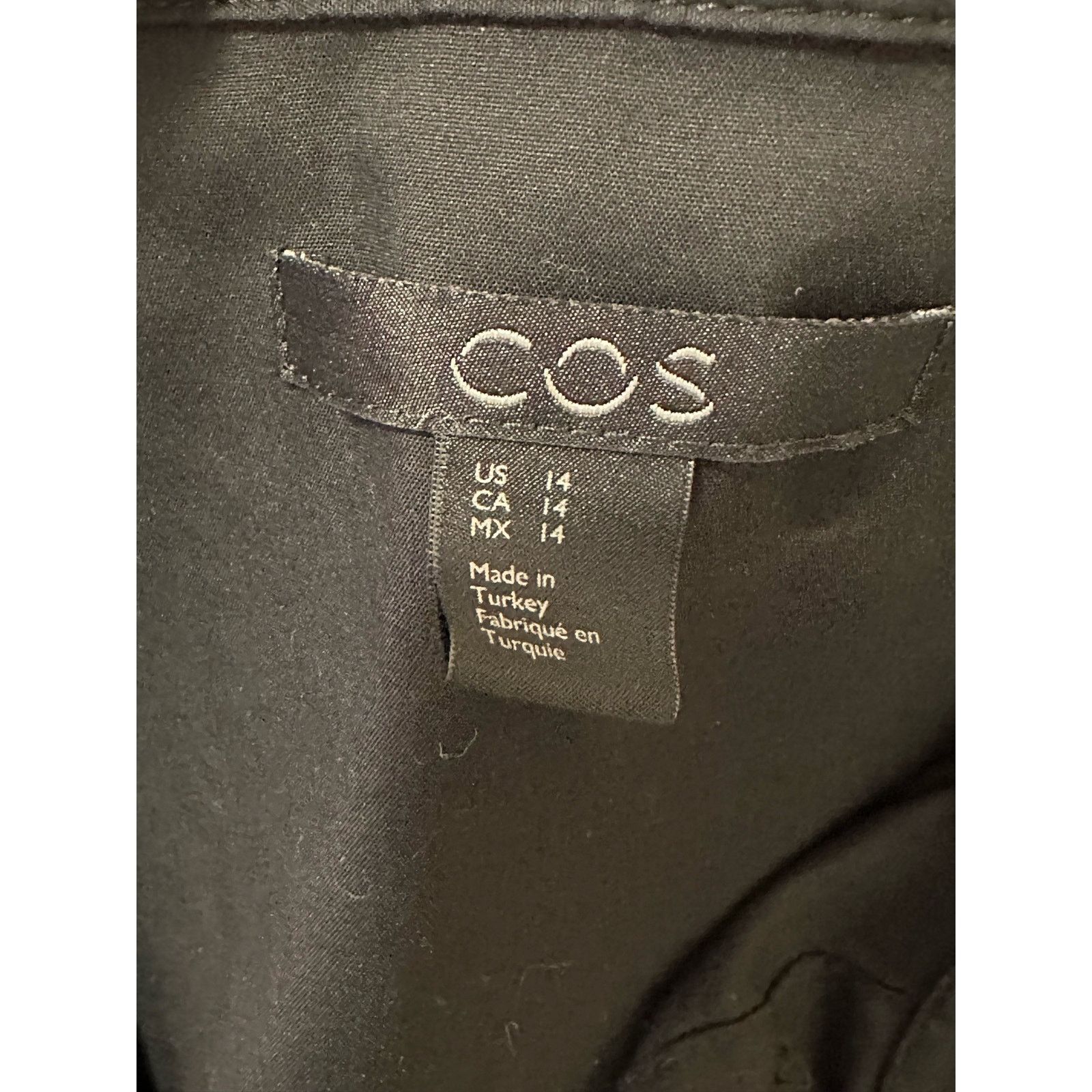 Cos Cos black sleeveless collard buttoned shirt size 14 Size XL / US 12-14 / IT 48-50 - 3 Thumbnail