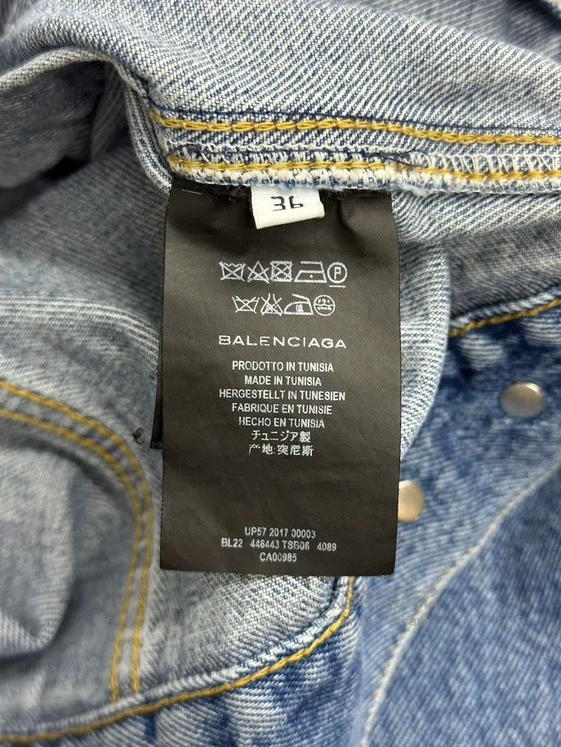 Balenciaga Balenciaga Blue denim jacket Size XS / US 0-2 / IT 36-38 - 4 Thumbnail