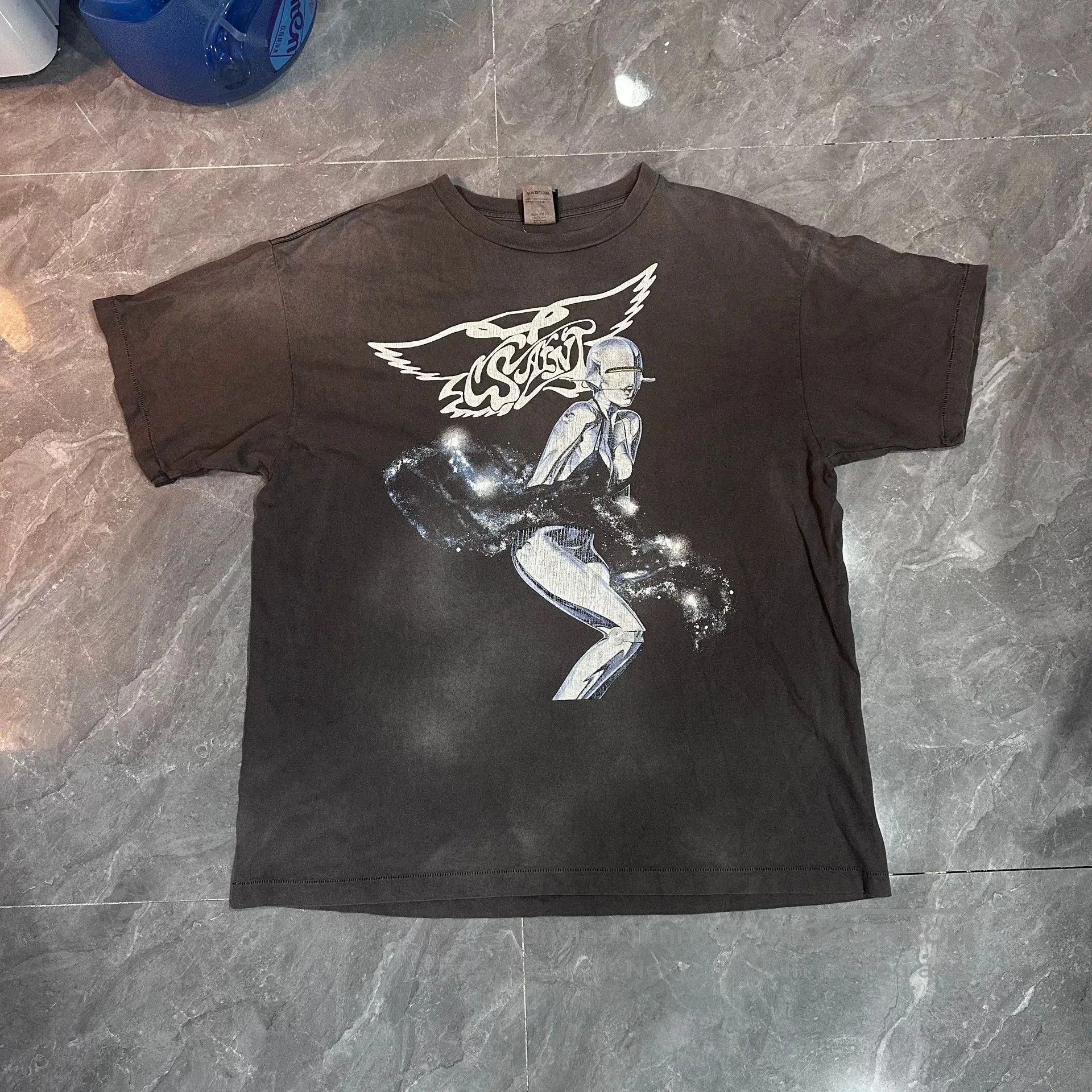 Saint Michael Vintage Wash Short Sleeve Shirt.