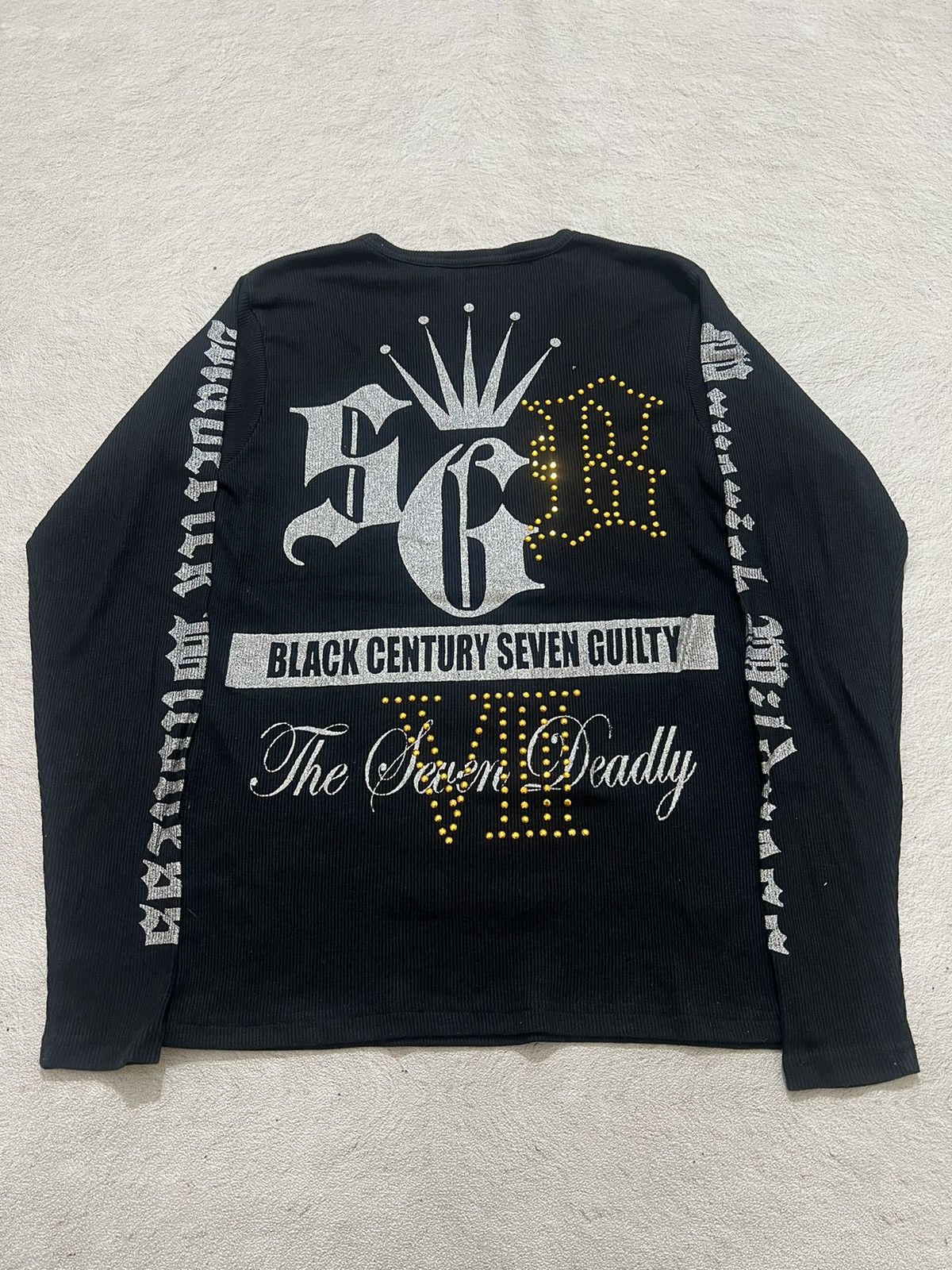 Hysteric Glamour × Undercover 2000s Japanese Archive Poem Studded Thermal y2k Lgb Ifsix Size US S / EU 44-46 / 1 - 2 Thumbnail