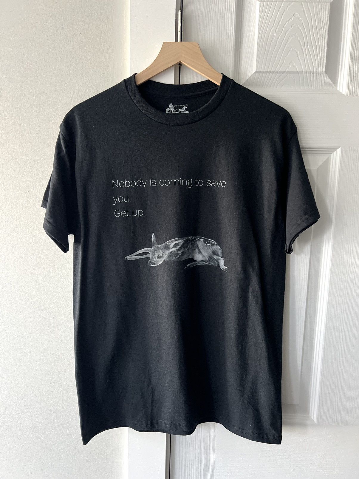 Grailed × Vintage Deer nobody is coming to save you tee Size US M / EU 48-50 / 2 - 1 Thumbnail