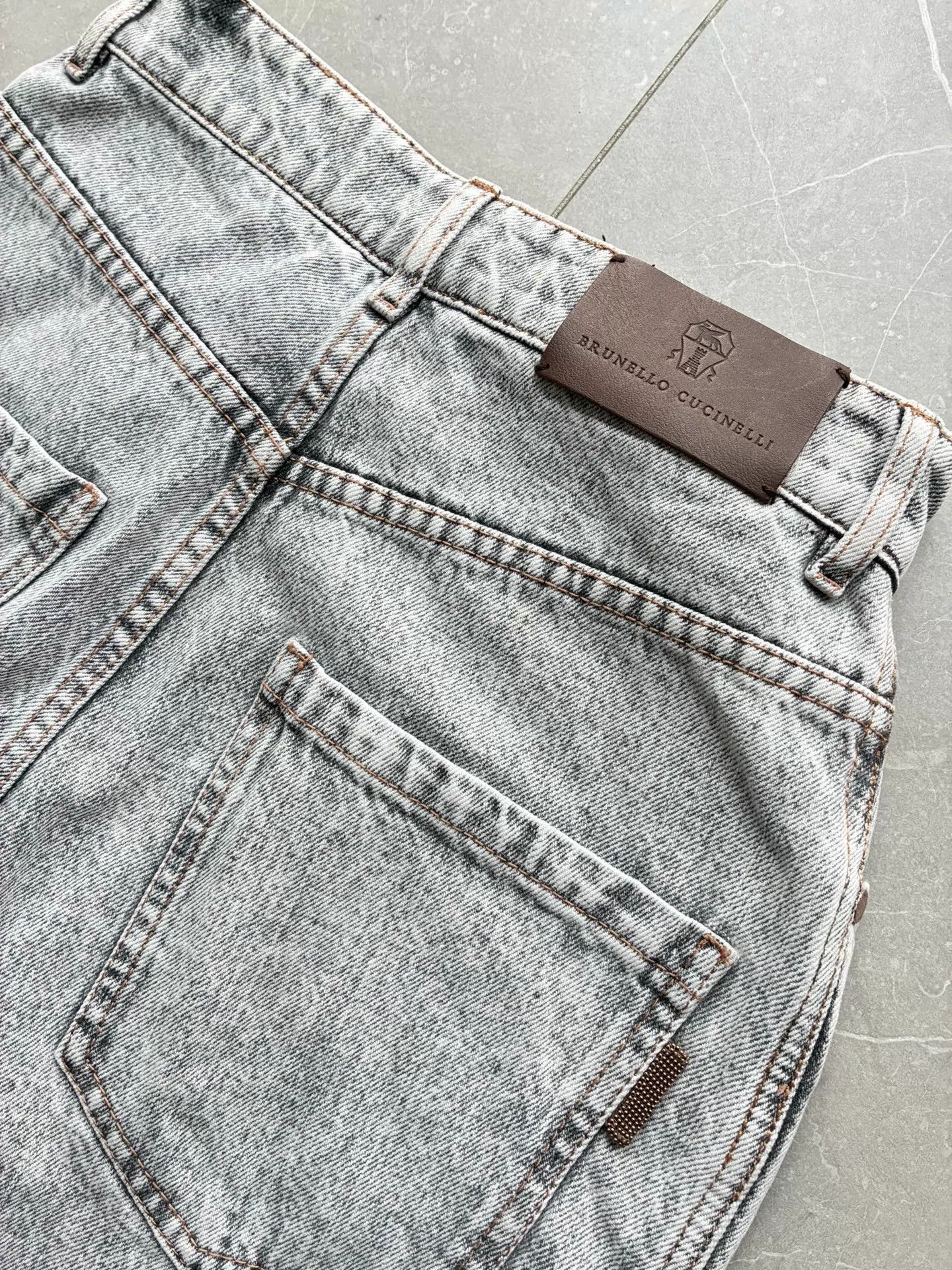 Brunello Cucinelli Brunello Cucinelli Light Gray Women's 38 Jeans Size 26" / US 2 / IT 38 - 6 Thumbnail