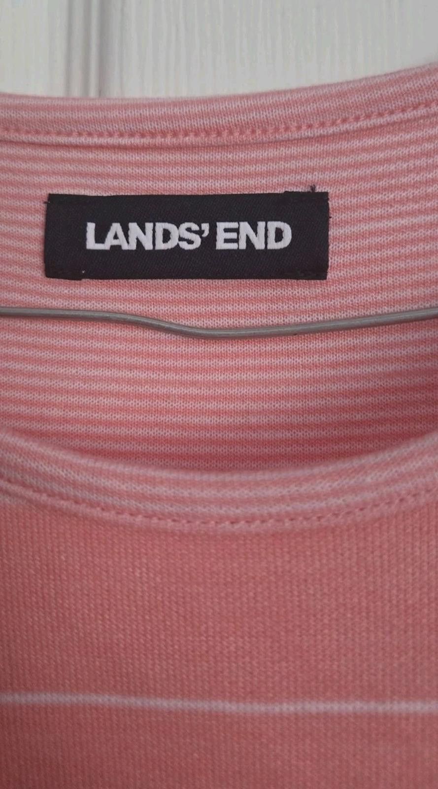Lands' End Lands End Pink White Pin Striped Sleeveless Dress Womens Siz Size M / US 6-8 / IT 42-44 - 3 Thumbnail