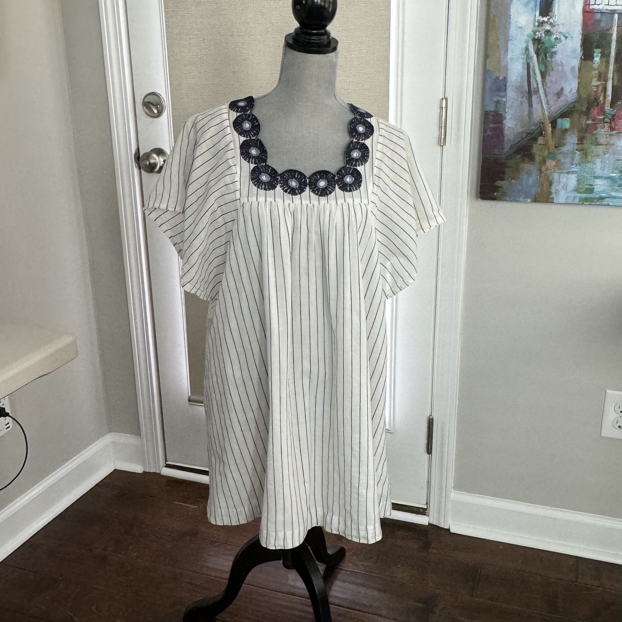 Madewell Madewell Women's 100% Cotton Embroidered Dress S Size S / US 4 / IT 40 - 2 Thumbnail