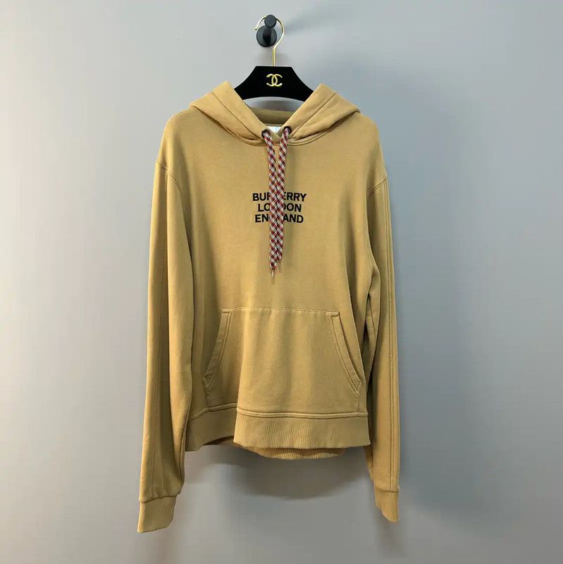 Burberry Burberry Beige Cotton Women's Hoodie Size S / US 4 / IT 40 - 1 Thumbnail