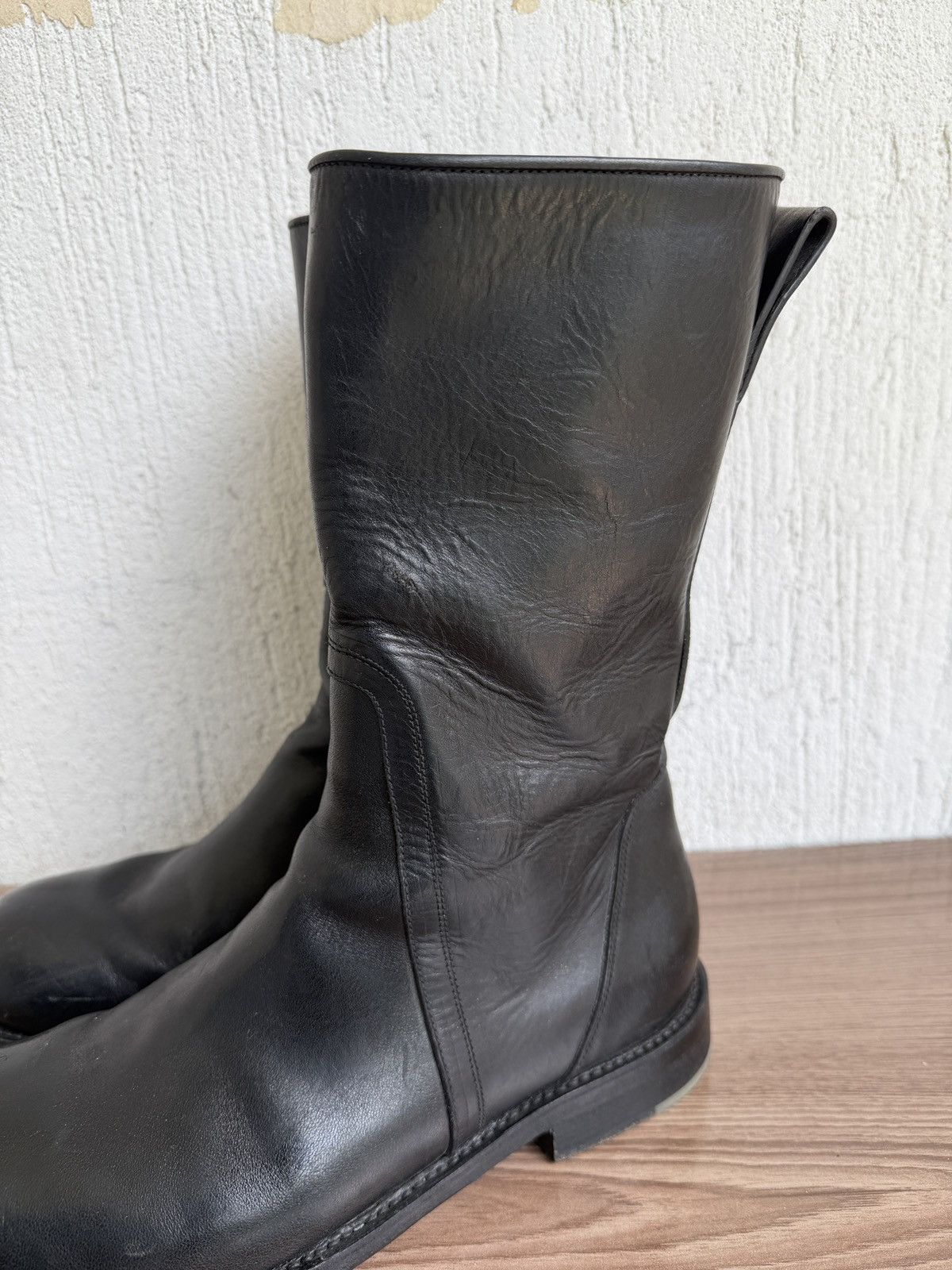 Rick Owens 🫆😶‍🌫️Cop zip boots Size US 9.5 / EU 42-43 - 9 Thumbnail