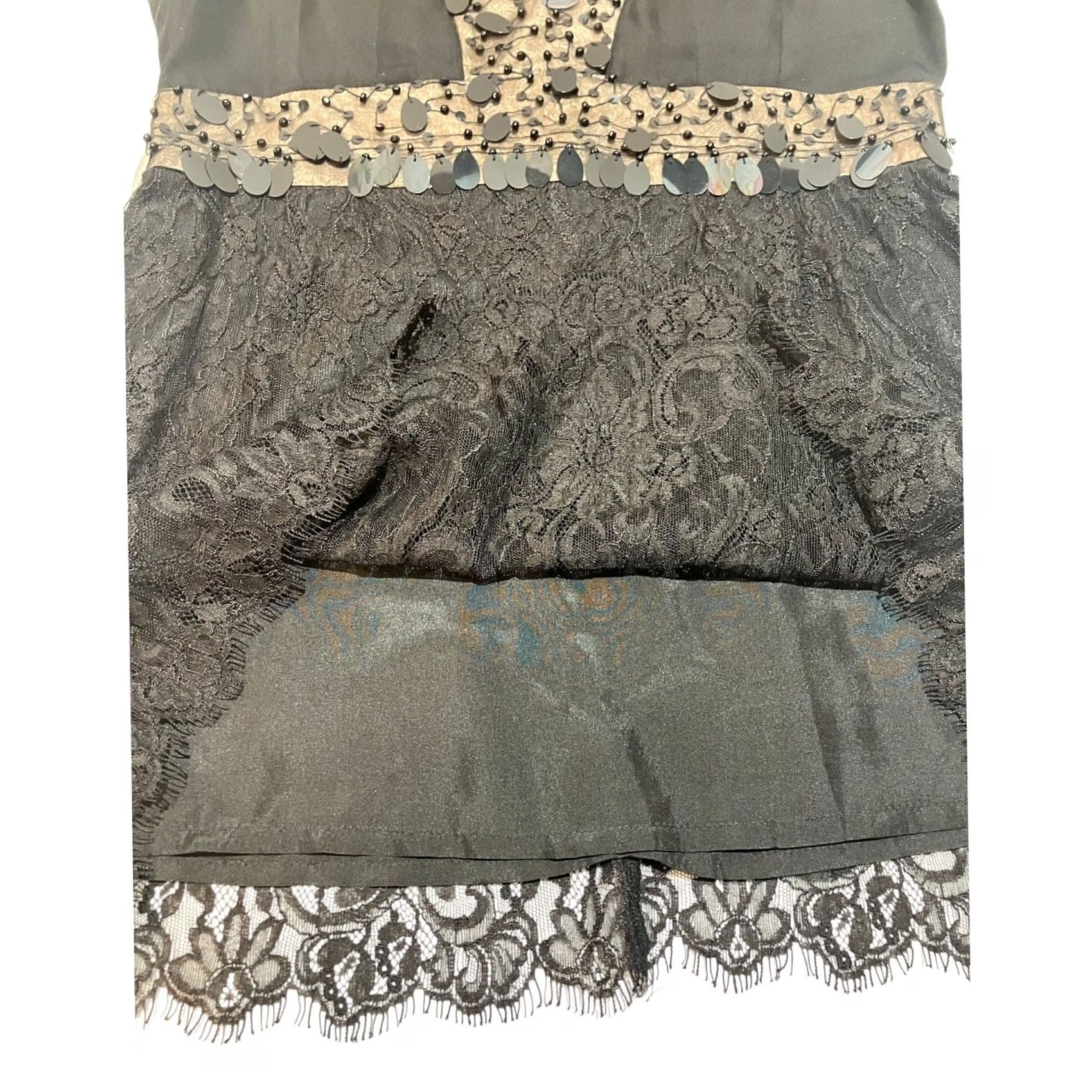 Nanette Lepore Nanette Lepore Blouse Tunic Beaded Silk Black Sleeveless Size 6 Womens Dressy Party/Cocktail Wedding E8 Size M / US 6-8 / IT 42-44 - 7 Thumbnail
