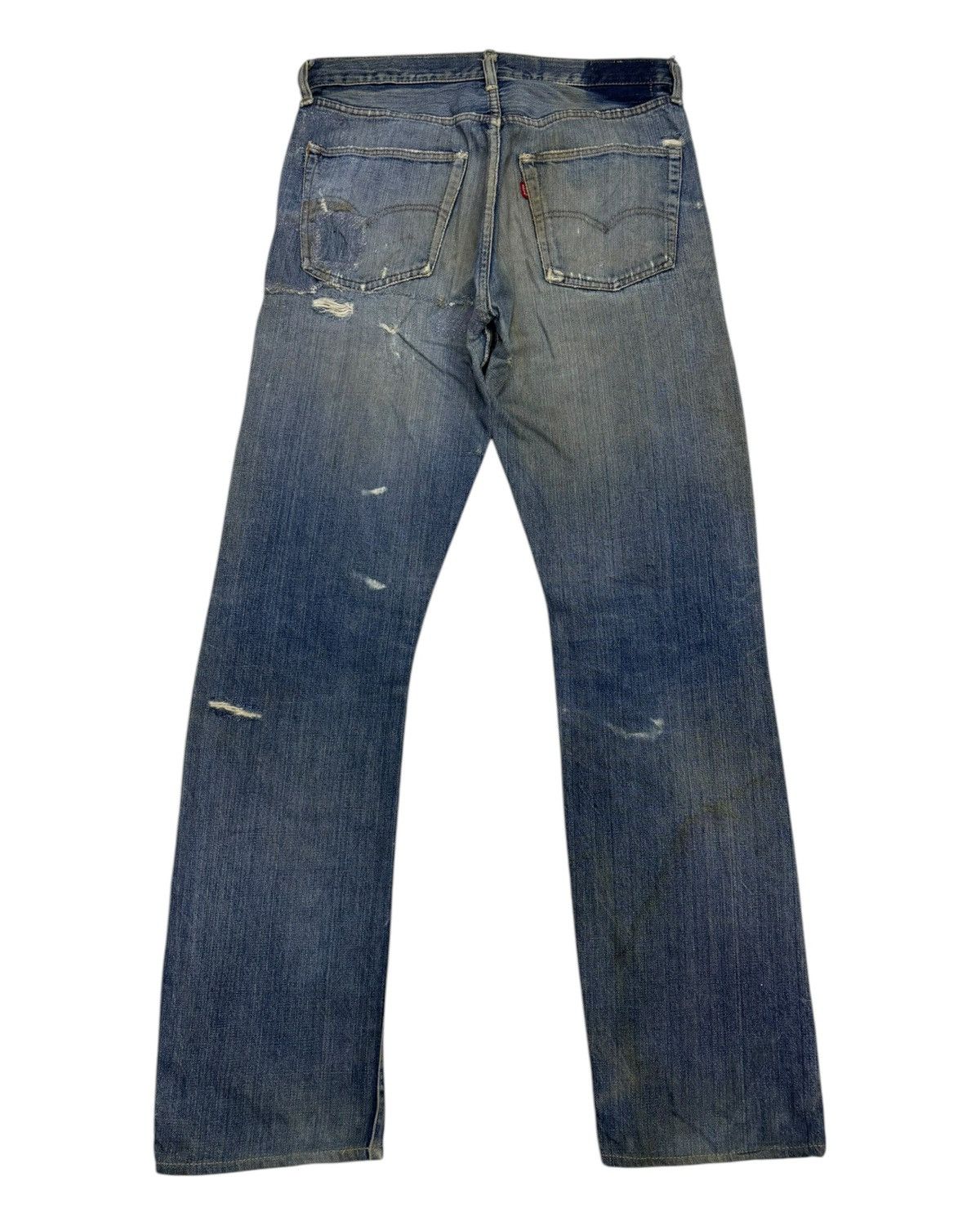 Levi's 70s LEVI'S 501 BIG E button No 6 THRASHED DISTRESSED DENIM Size US 32 / EU 48 - 7 Thumbnail
