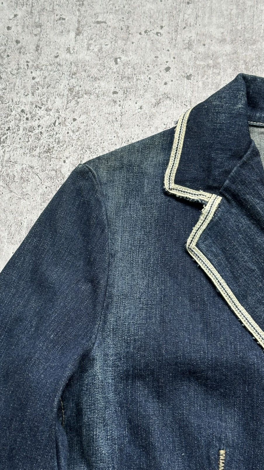 Marithe + Francois Girbaud Women's Marithe Francois Girbaud Vintage Denim Blazer Size S / US 4 / IT 40 - 9 Thumbnail