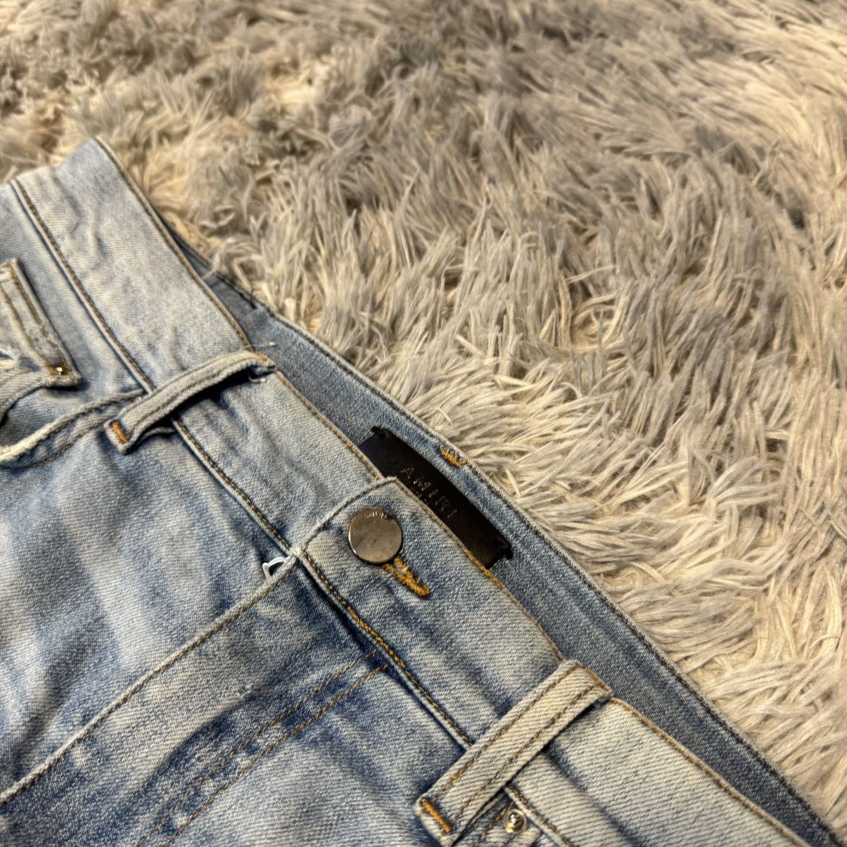 Amiri Amiri Distressed Skinny Denim Jeans - Light Blue Size US 36 / EU 52 - 4 Thumbnail