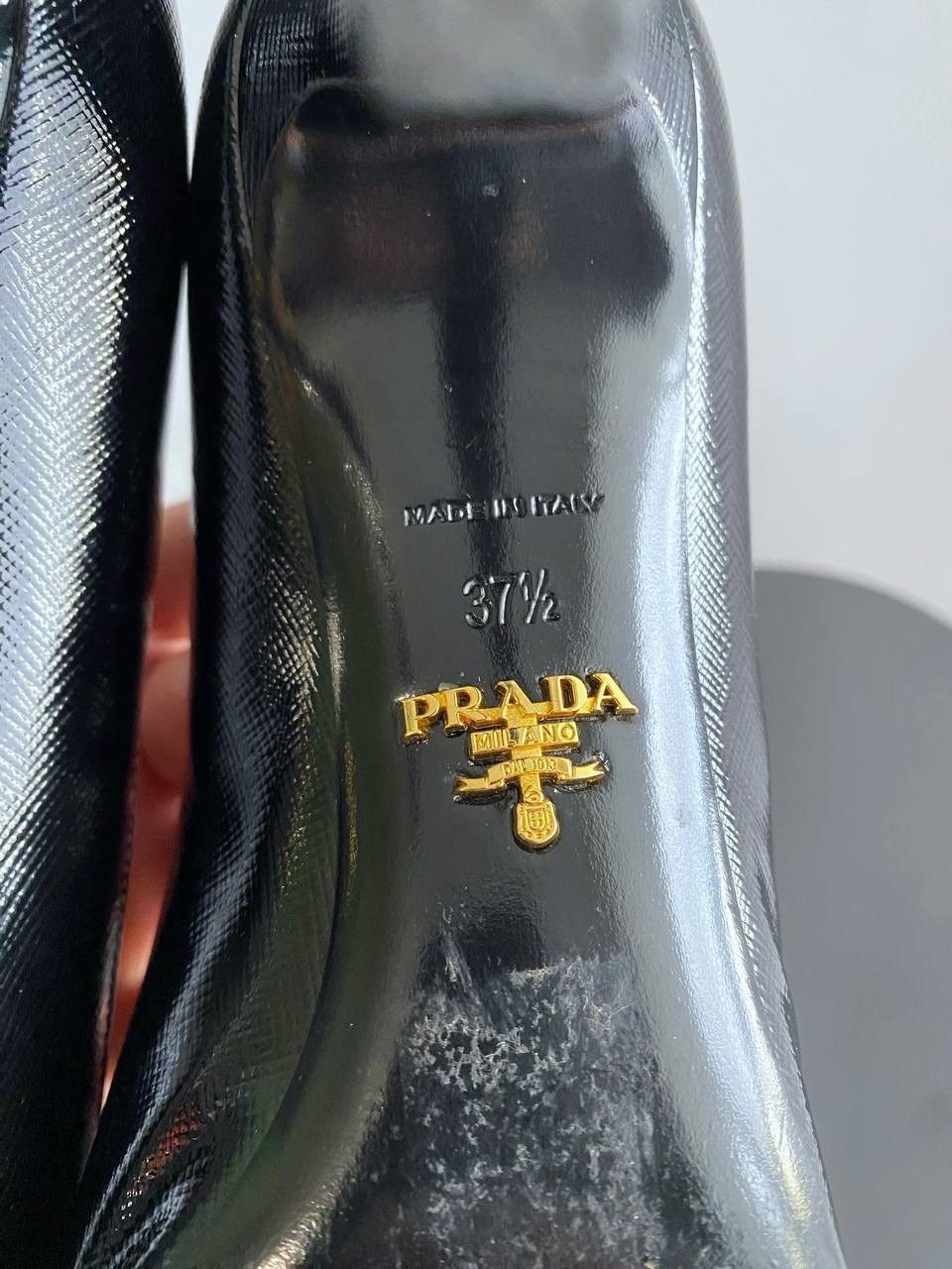 Prada Prada Milano Women’s Black Leather Patent Pumps Size EU 37,5 Size US 7.5 / IT 37.5 - 15 Thumbnail