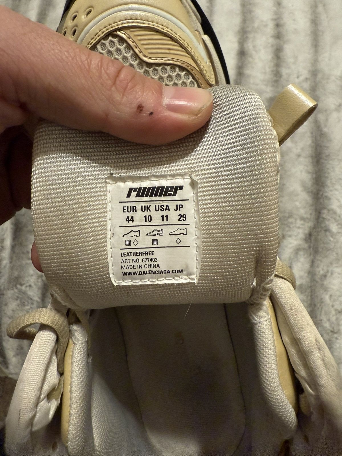 Balenciaga Balenciaga Runner Sneaker Cream/Brown Size US 11 / EU 44 - 6 Thumbnail