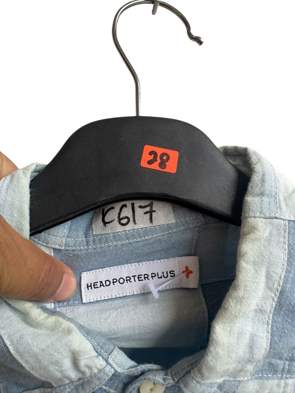 Head Porter Head Porter Plus Patchwork Button-Up — Blue/White Check Size US M / EU 48-50 / 2 - 4 Thumbnail