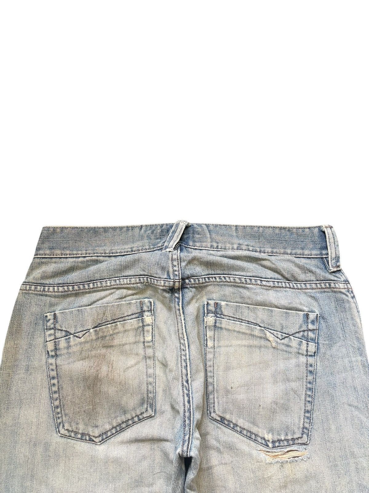 Old Navy Vintage Old Navy Distressed Patchwork Flare Jeans Size US 30 / EU 46 - 4 Thumbnail