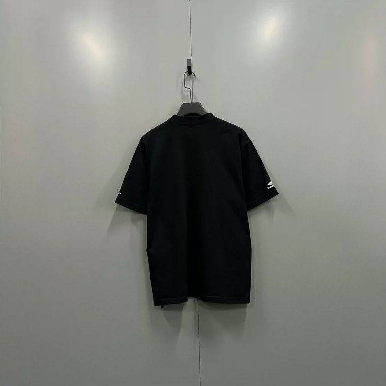 Balenciaga Balenciaga Black embroidery logo short-sleeved Size US XS / EU 42 / 0 - 2 Thumbnail