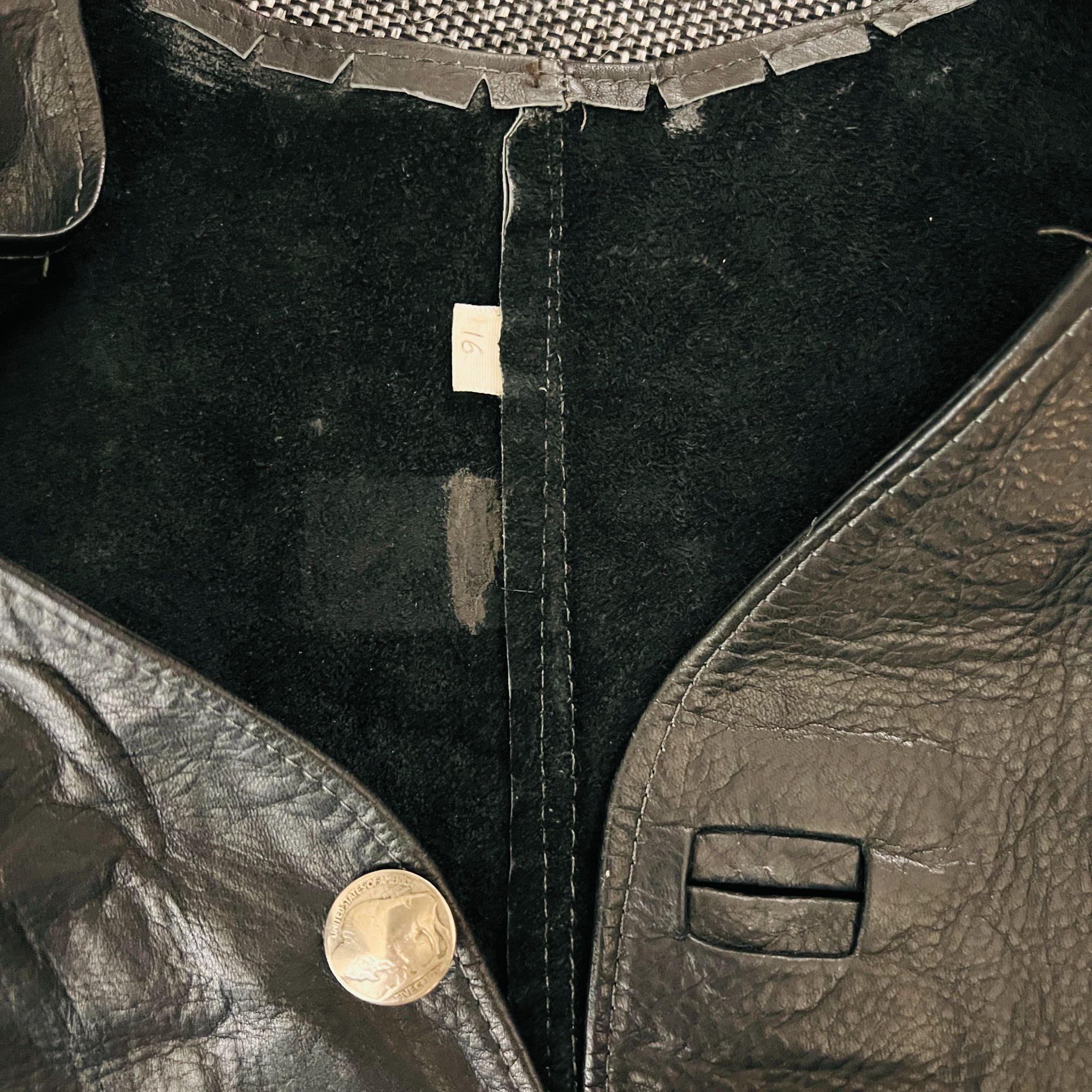 Other Buffalo Nickel Leather Biker Vest Size US XL / EU 56 / 4 - 11 Thumbnail