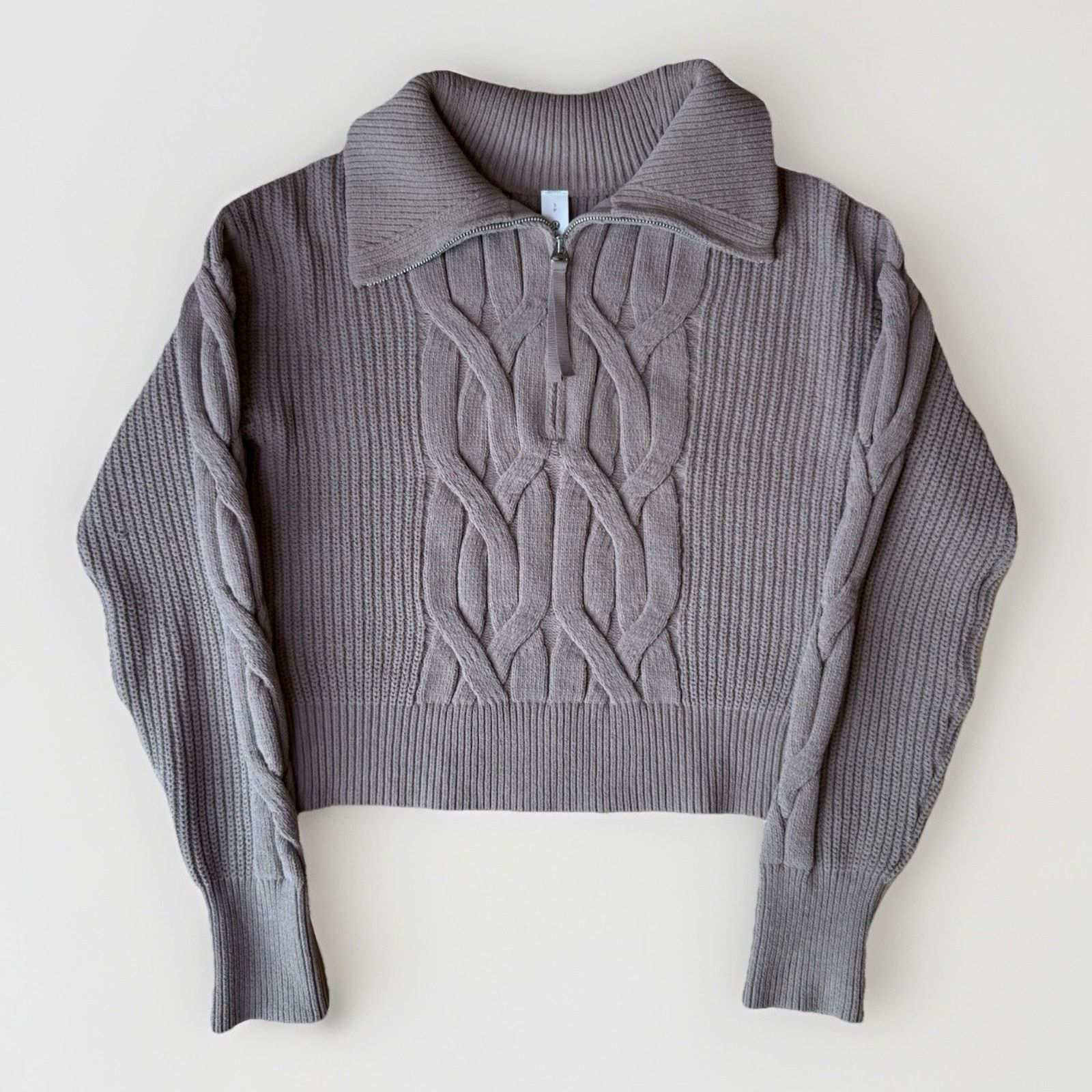 Lululemon Lululemon Cable Knit Oversized Half Zip Sweater Women's S Size S / US 4 / IT 40 - 1 Thumbnail