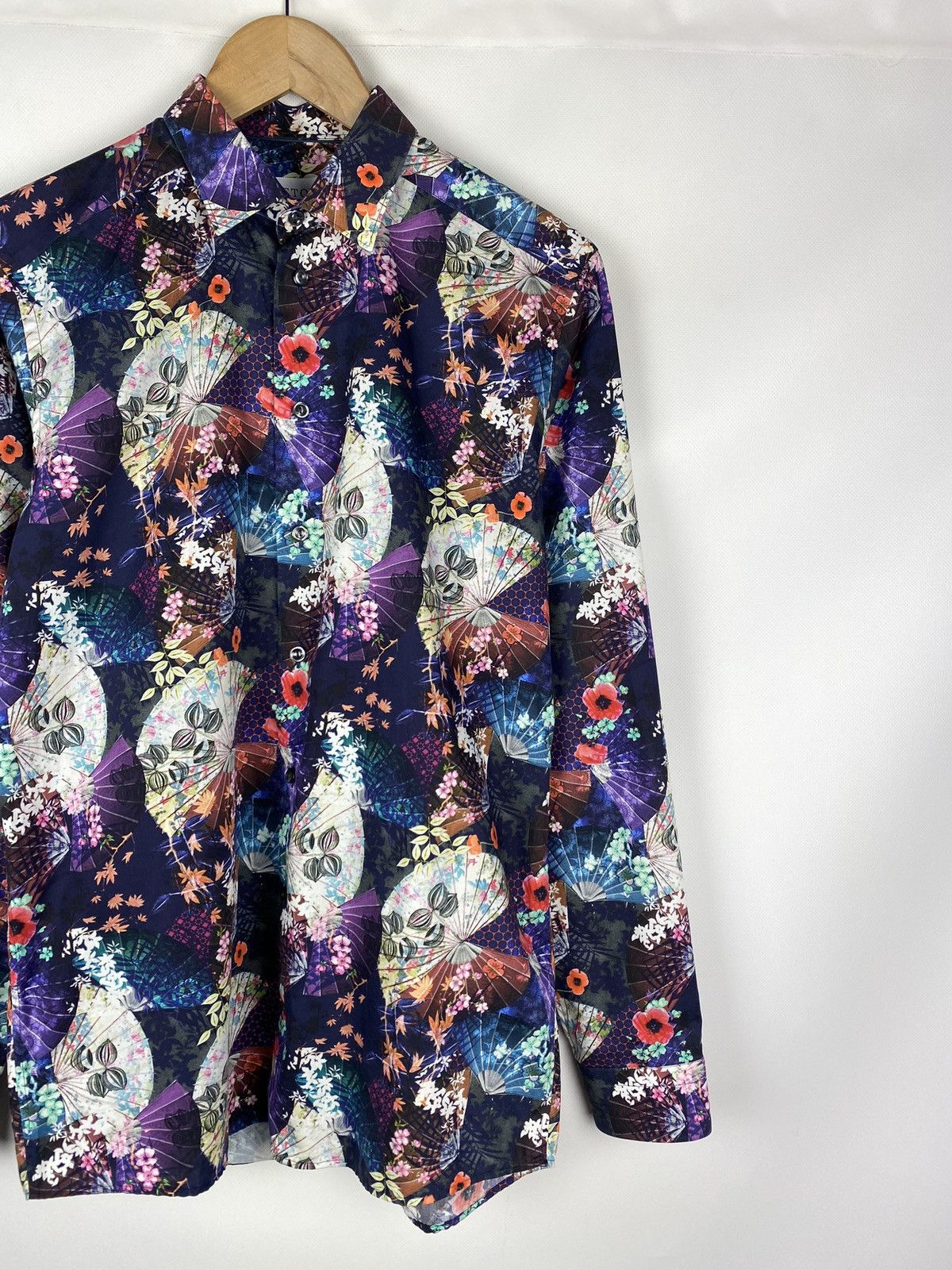 Eton Eton men’s floral pattern long sleeve button up shirt Size US S / EU 44-46 / 1 - 3 Thumbnail