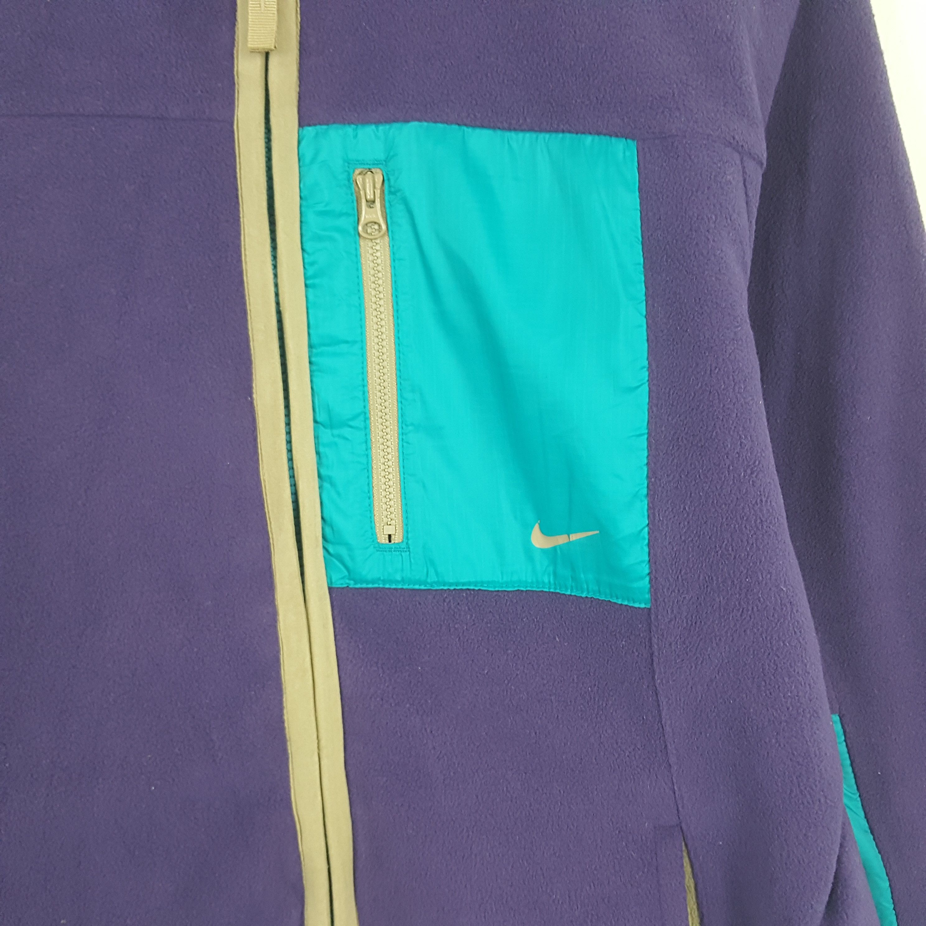 Nike × Vintage Vintage Nike Fleece Zipper Jacket With Hoodies Size US S / EU 44-46 / 1 - 2 Thumbnail
