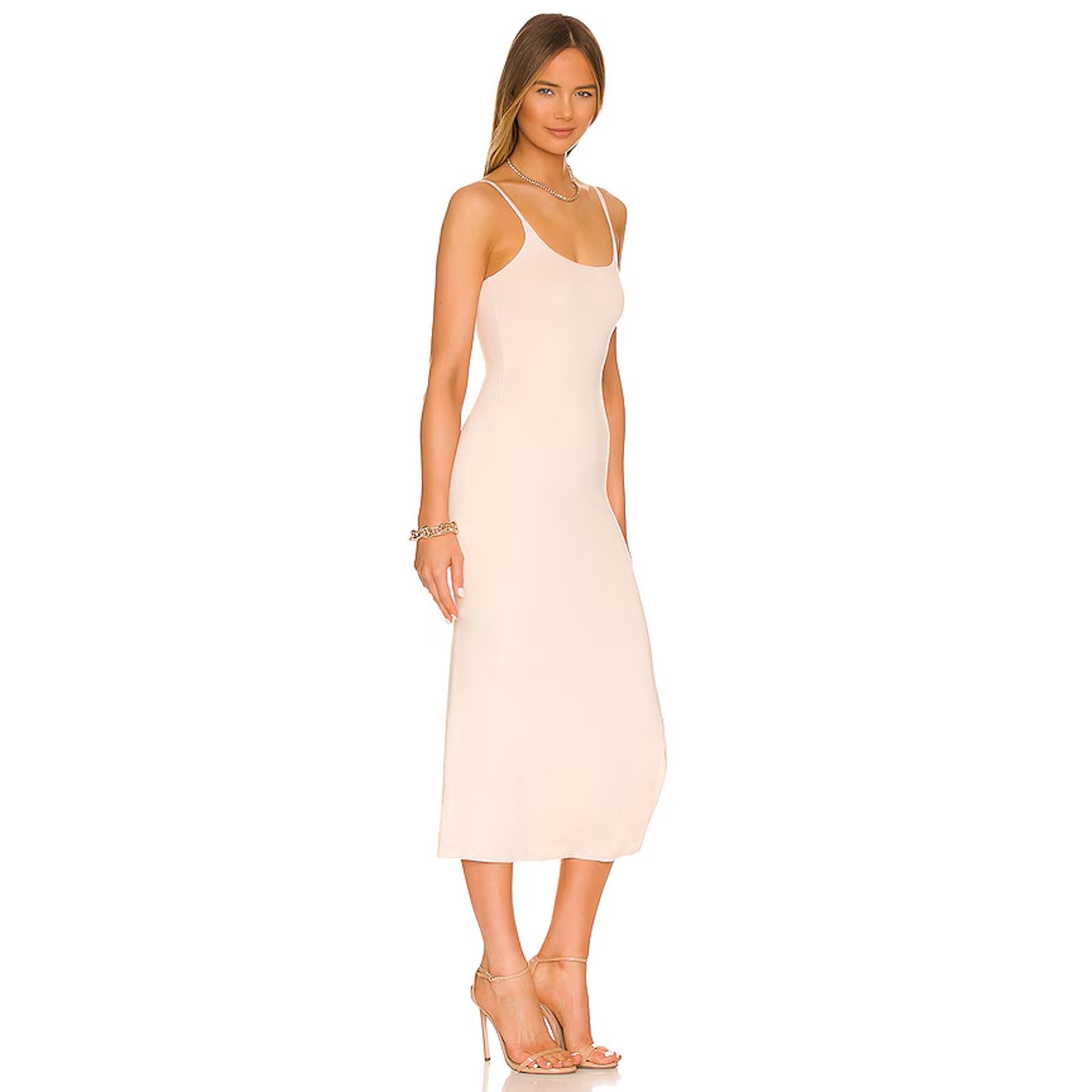 Other New Lovers + Friends Womens Sand Tan Madalin Midi Dress S Size S / US 4 / IT 40 - 2 Thumbnail