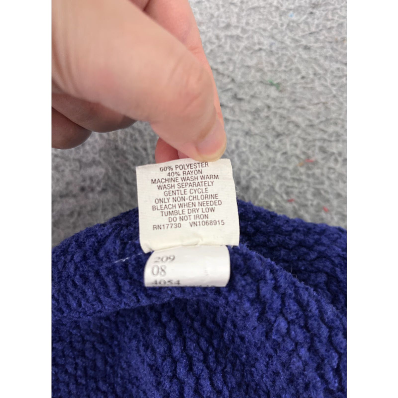 Merona Merona Beanie Toque Womens One Size Blue Knit Polyester Blend Winter Snow Ski Size ONE SIZE - 6 Thumbnail