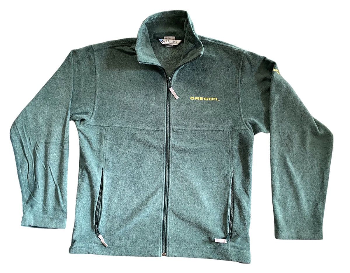 Columbia × NHL × Vintage Vintage Columbia Fleece Jacket Y2K Oregon Ducks Size US M / EU 48-50 / 2 - 1 Thumbnail
