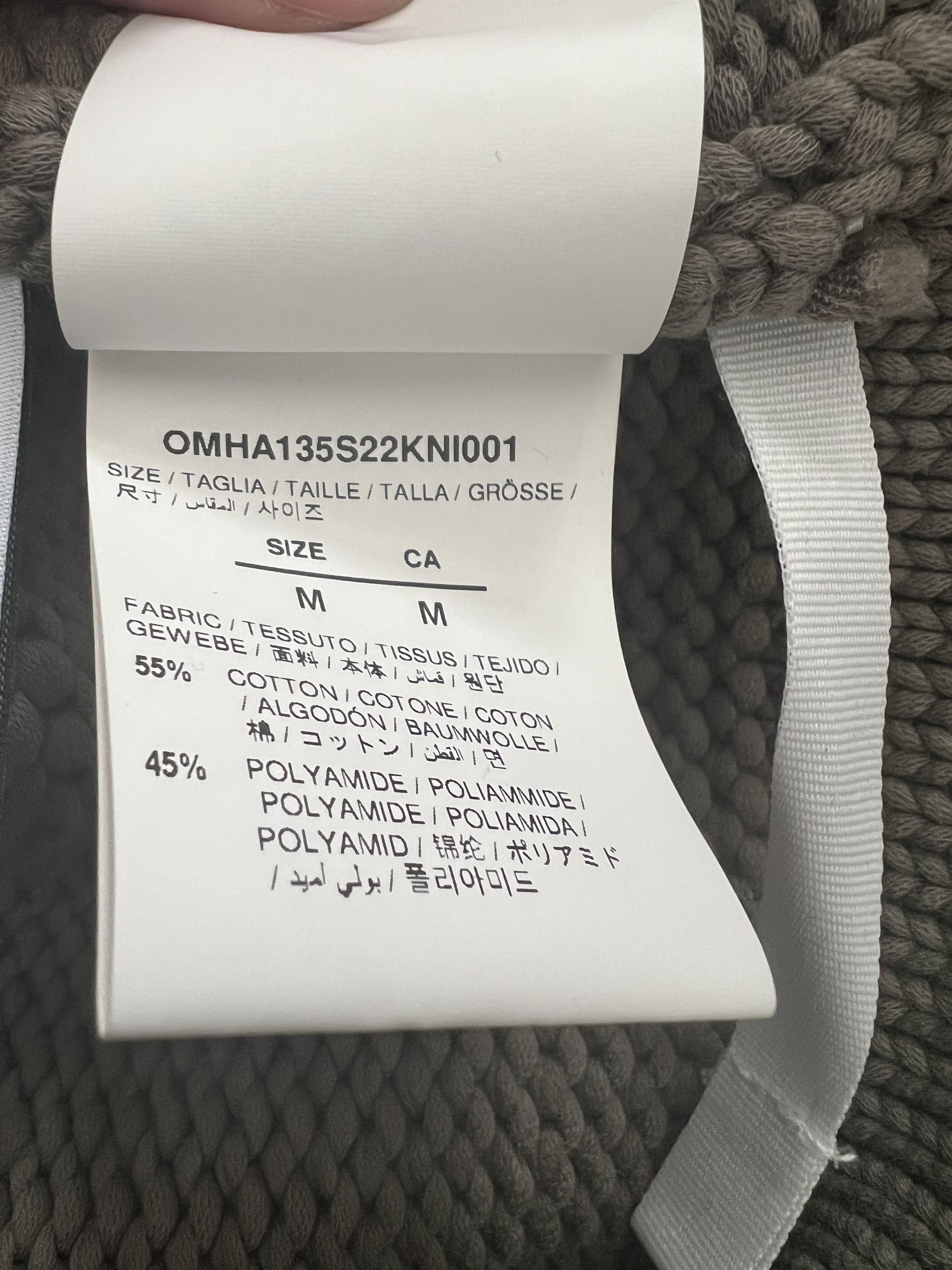 Off-White Virgil Alboh SS22 Tactical Knit Hoodie Size US M / EU 48-50 / 2 - 14 Thumbnail