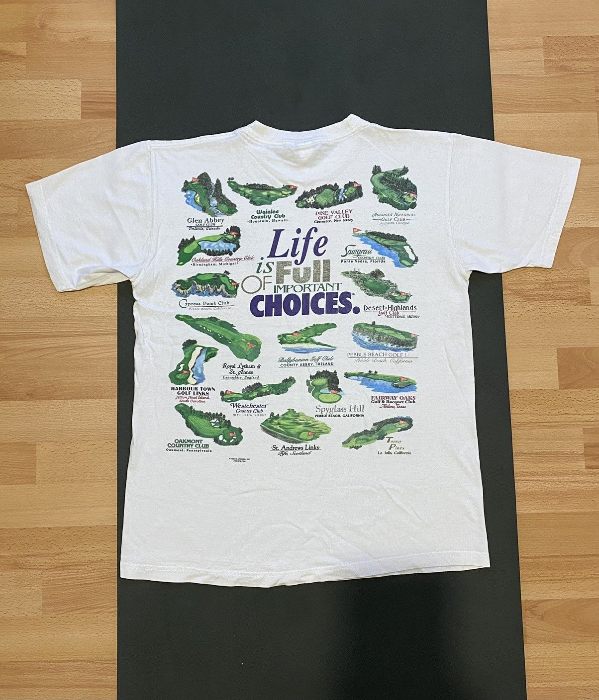 Vintage T shirt 1996 Life Is Full Of Important Choices Golf Country Size US L / EU 52-54 / 3 - 1 Thumbnail