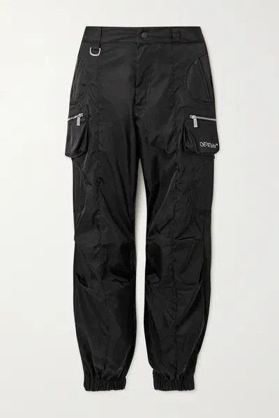 Off-White o1y1225 Shell Cargo Pant in Black Size 30" / US 8 / IT 44 - 1 Thumbnail
