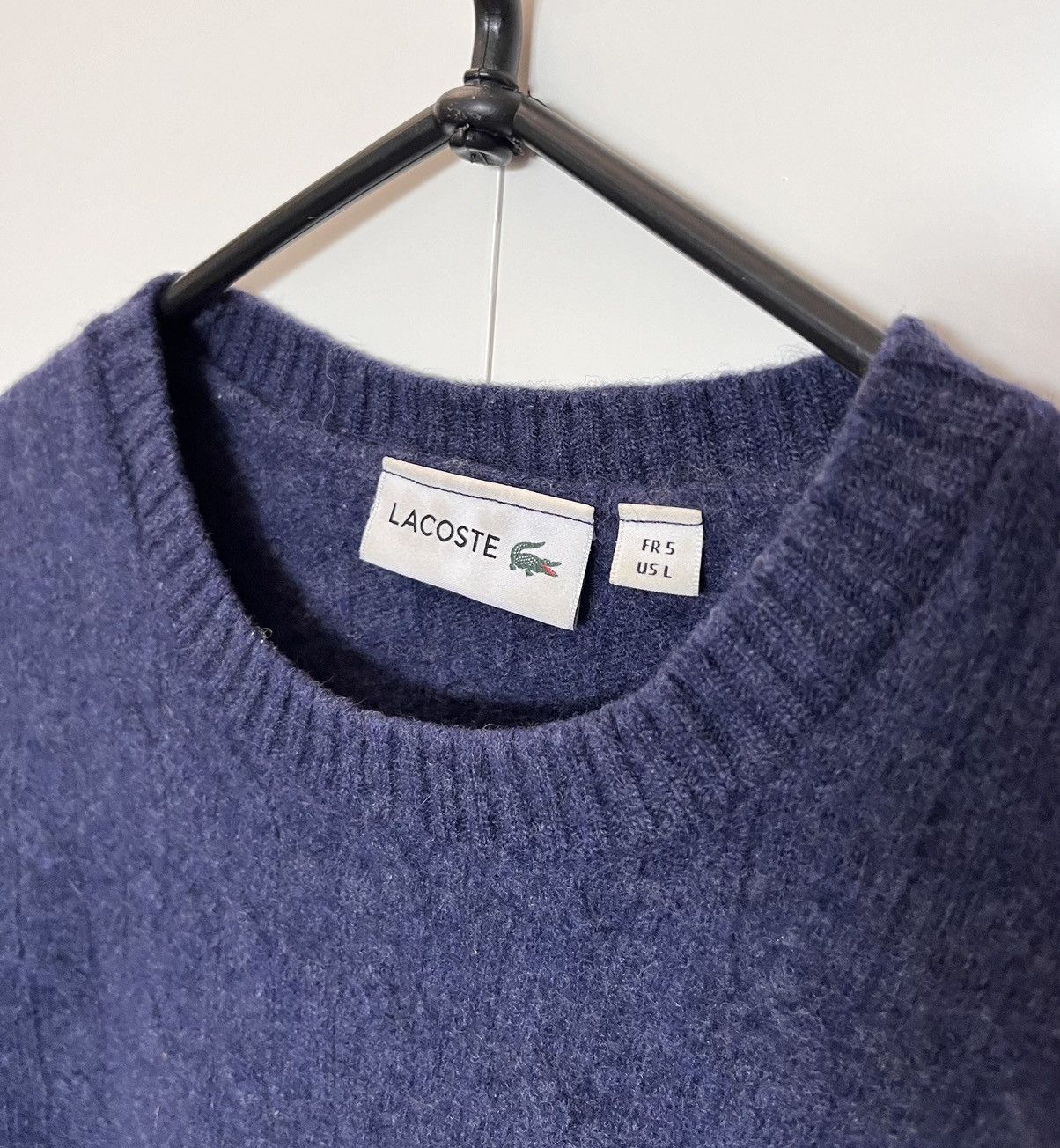 Lacoste × Vintage 🔥Vintage 00s Chemise Lacoste Wool Sweater Size US L / EU 52-54 / 3 - 5 Thumbnail