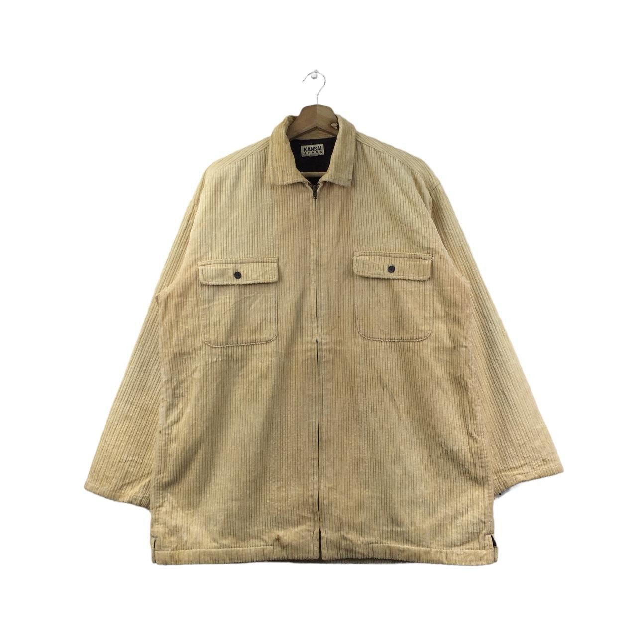 Kansai Yamamoto Vtg KANSAI YAMAMOTO JEANS Corduroy Denim Jacket Coat Size US L / EU 52-54 / 3 - 1 Thumbnail