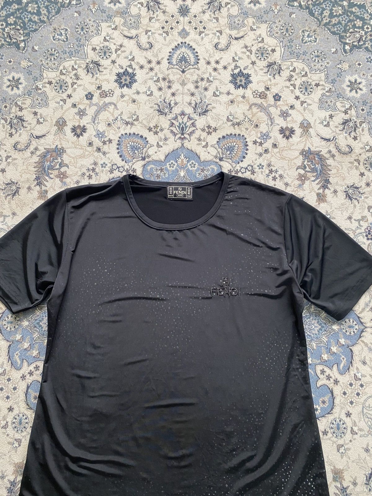 Fendi VINTAGE FENDI JEANS BLACK EMBROIDERY SHIRT BLINK 90s ITALY Size S / US 4 / IT 40 - 4 Thumbnail