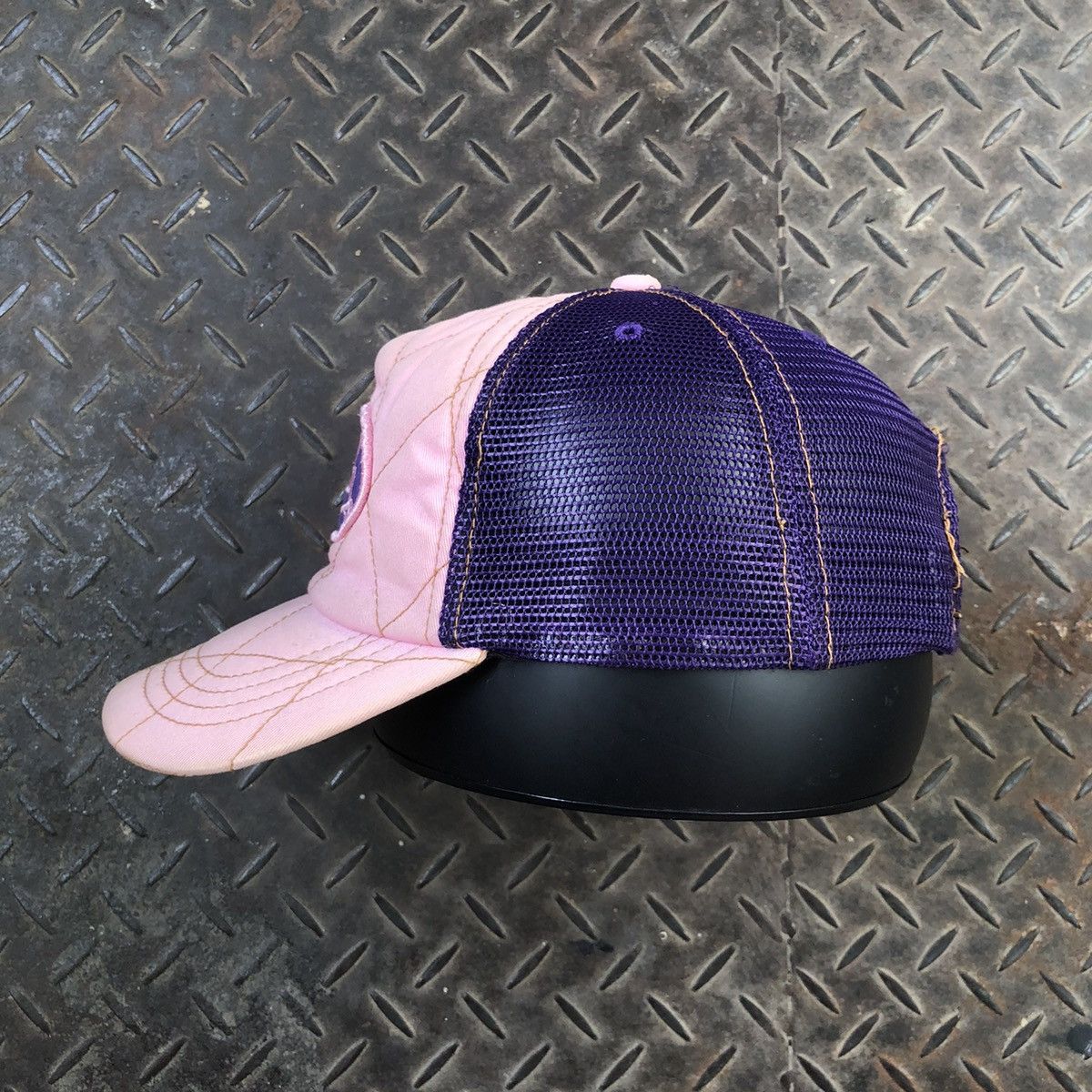 Vintage 🚫 SOLD 🚫 Von Dutch Pink-Purple Trucker Hat Size ONE SIZE - 5 Thumbnail