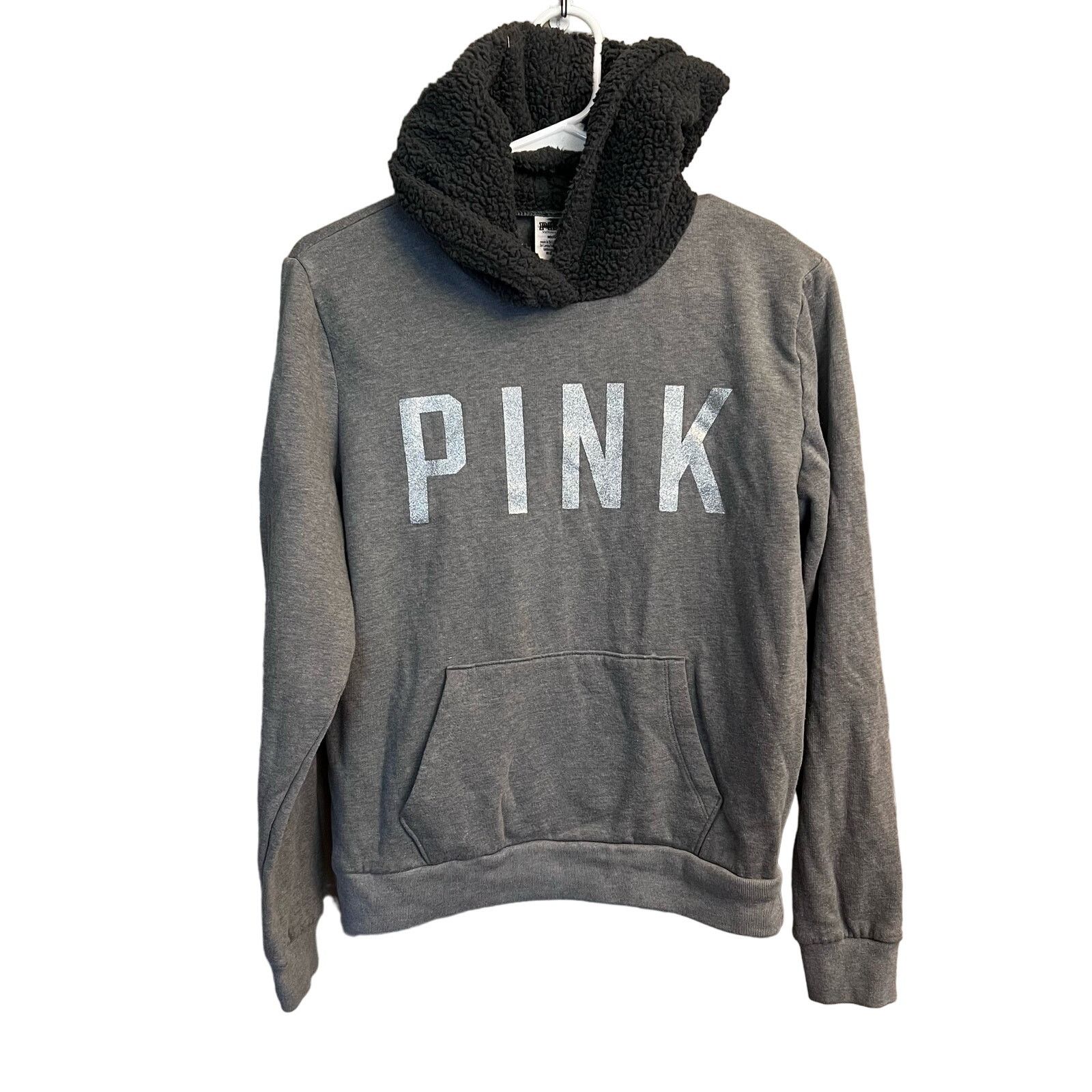 Pink VS PINK Light Gray Perfect Pullover Hoodie Sweatshirt Size M Size M / US 6-8 / IT 42-44 - 1 Thumbnail