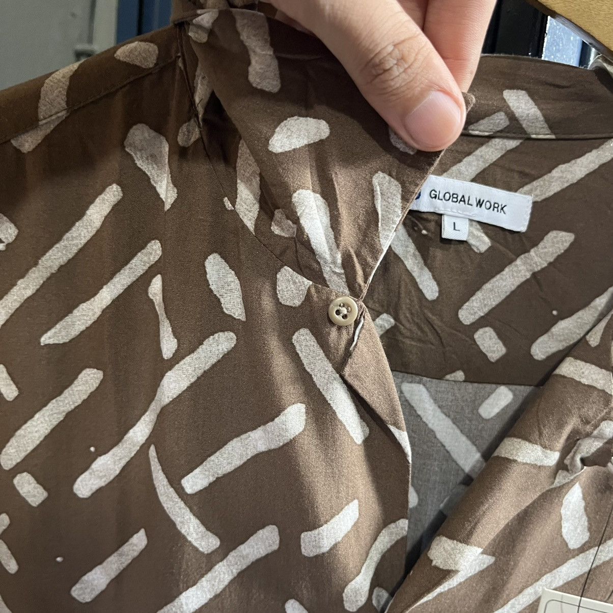 Issey Miyake Global work Open Collar Short Sleeve shirt Size US L / EU 52-54 / 3 - 5 Thumbnail