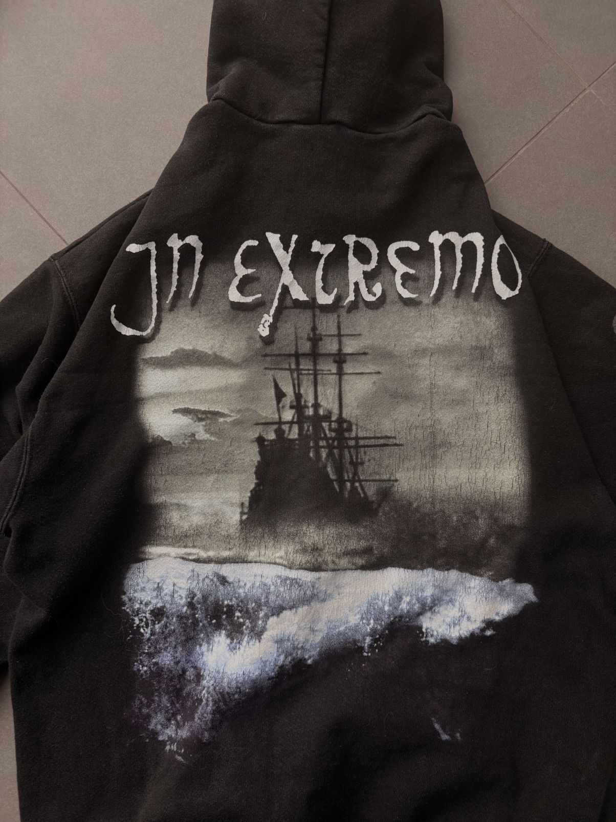 Fruit Of The Loom Vintage Rock Alternative Skull Hoodie Size US L / EU 52-54 / 3 - 4 Thumbnail
