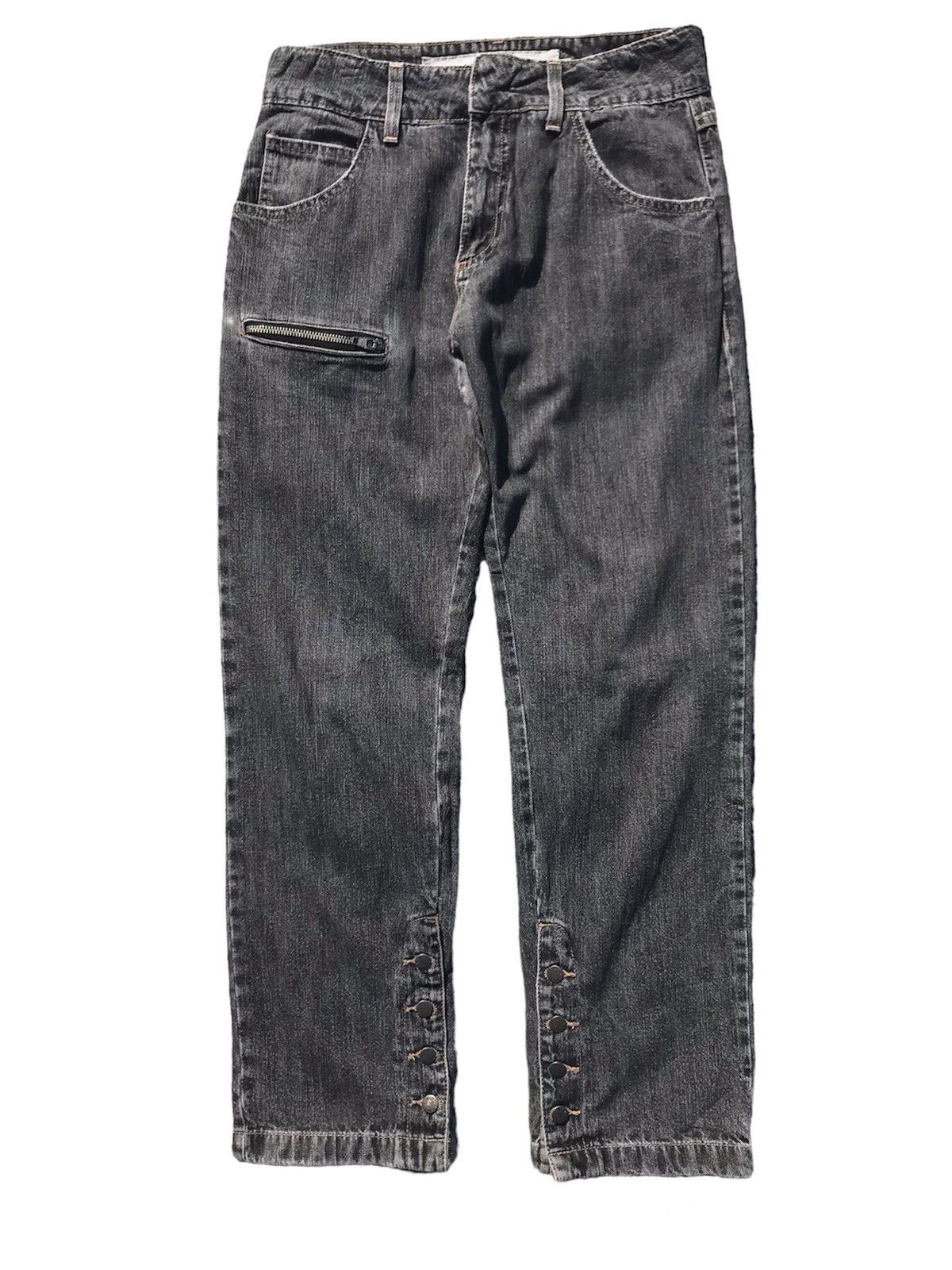 Alexandre Herchcovitch Vintage Herchcovitch Ankle Buttons Jeans Size US 28 / EU 44 - 2 Thumbnail