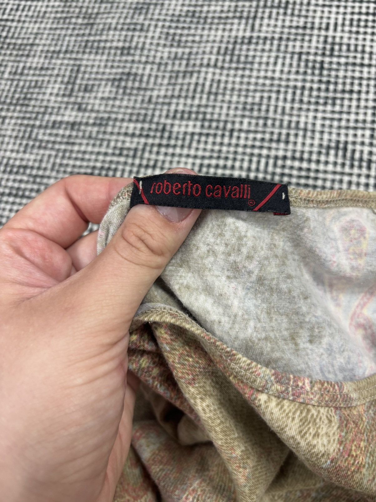 Roberto Cavalli rare vintage 00s Roberto Cavalli aop crazy print tee archive Size S / US 4 / IT 40 - 3 Thumbnail