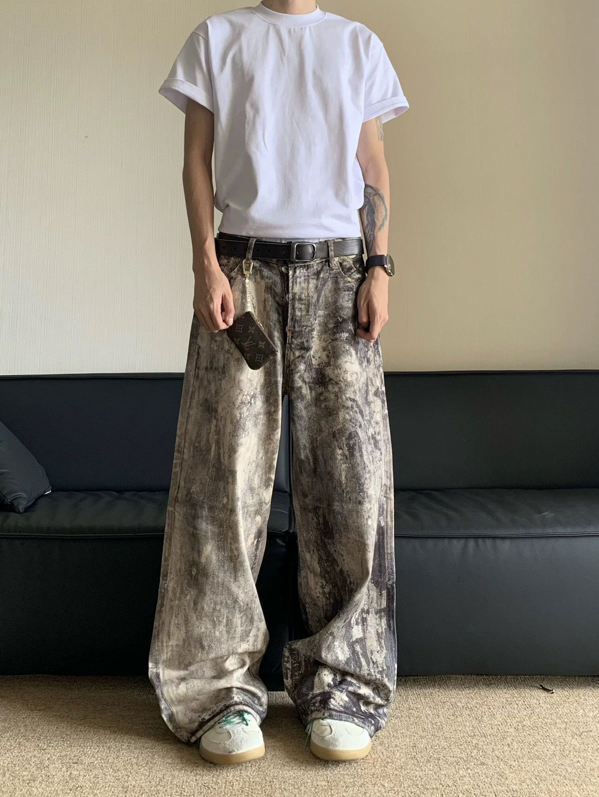 Designer × Vintage Retro punk pants Size US 34 / EU 50 - 4 Thumbnail