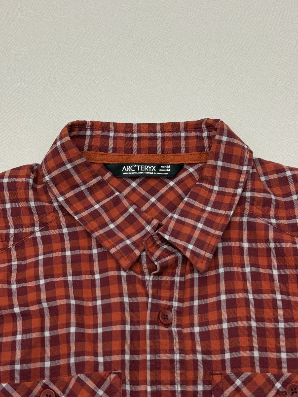 Arc'teryx Arcteryx Red Plaid Shirt 2016 CottonWool Hiking Camp Outdoor Size US M / EU 48-50 / 2 - 3 Thumbnail