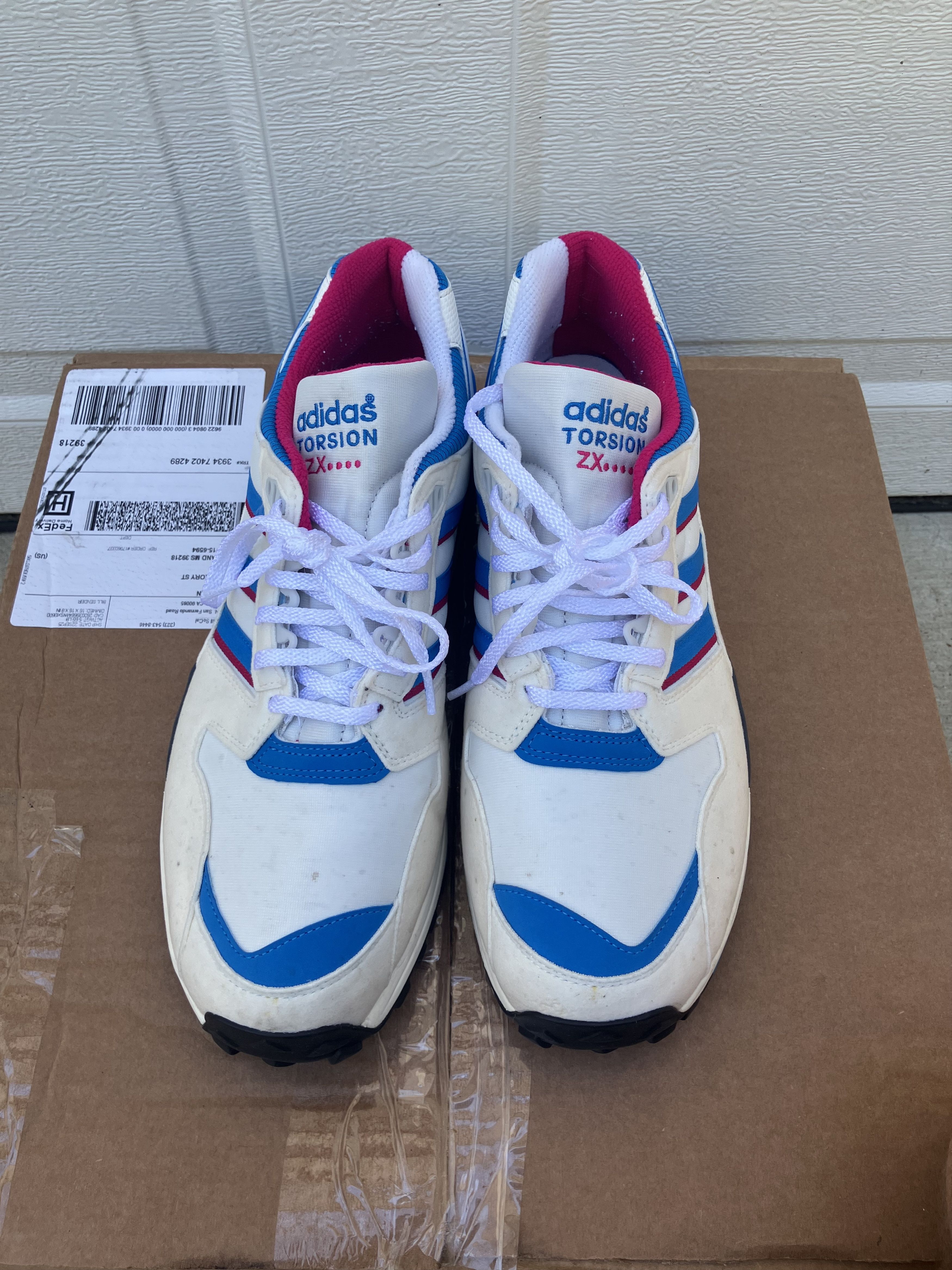 。 Adidas Adidas FYW S-97 White Navy Red | Grailed
