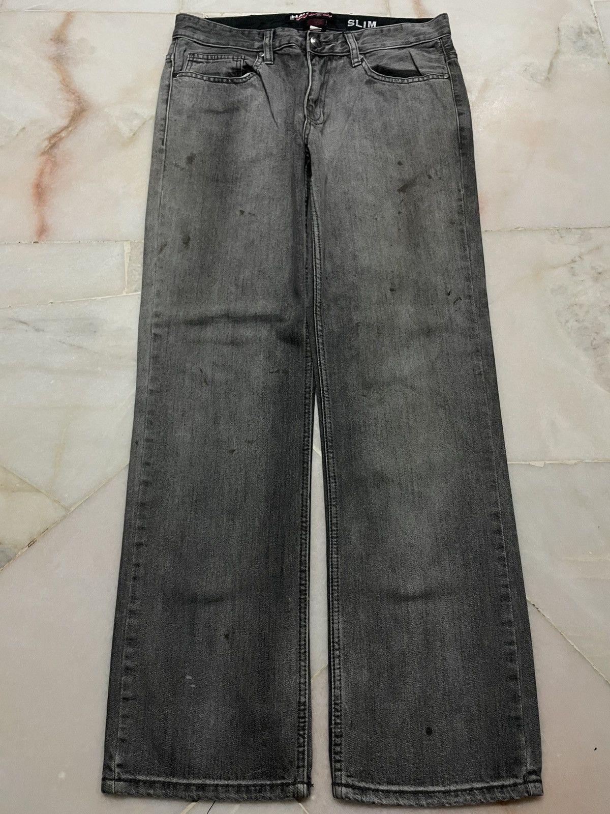 Japanese Brand 💥Sick💥Vintage Tony Hawk Thrashed Washed Dirty Distress Jean Size US 32 / EU 48 - 2 Thumbnail