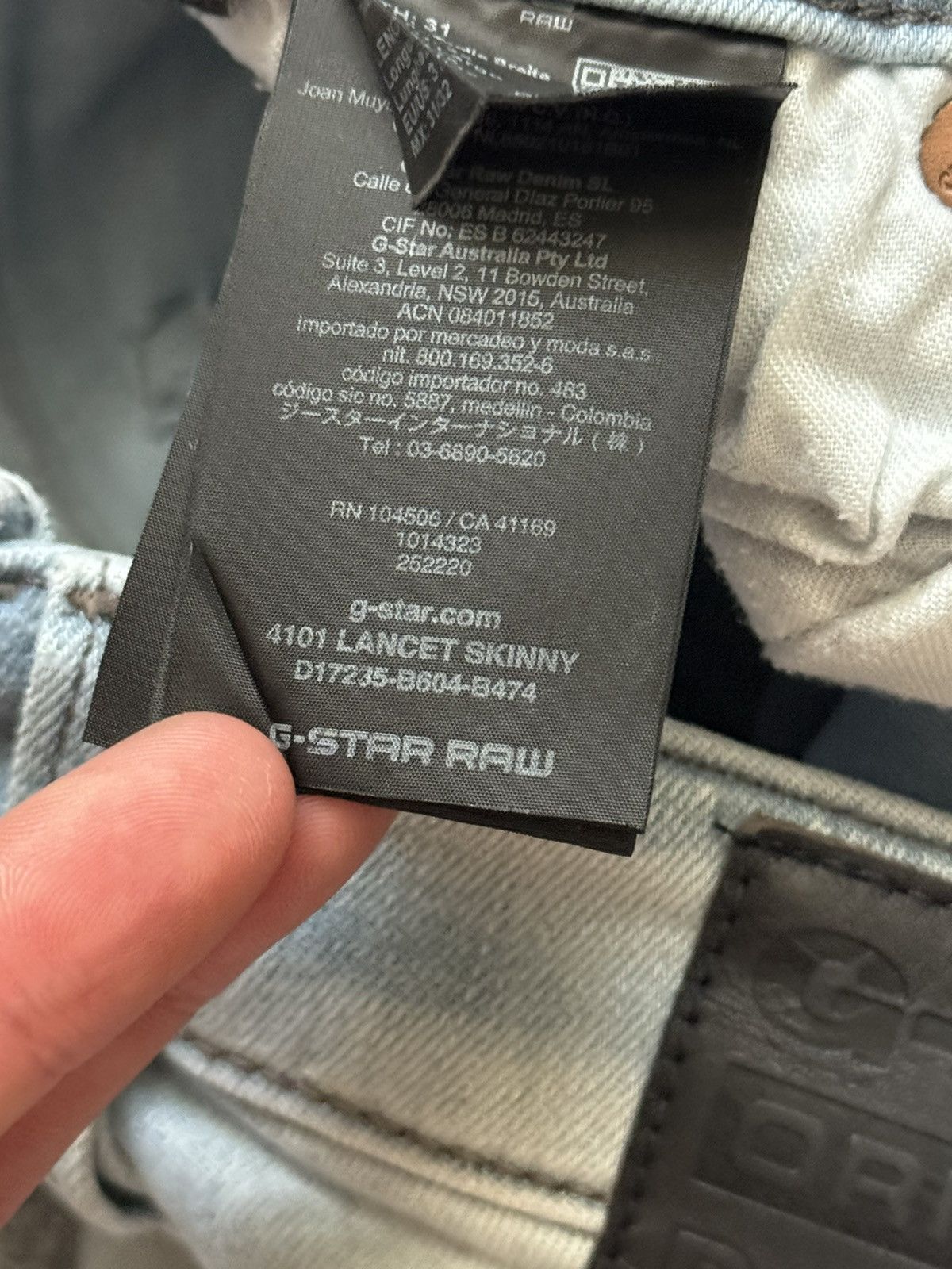 G-Star G star raw 31/32 4101 lancet skinny denim pant trouser Jean Size US 31 - 15 Thumbnail