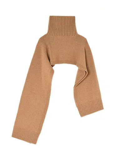 Jil Sander o1y0925 Size : OS / Cashmere Scarf in Camel Size ONE SIZE - 1 Thumbnail