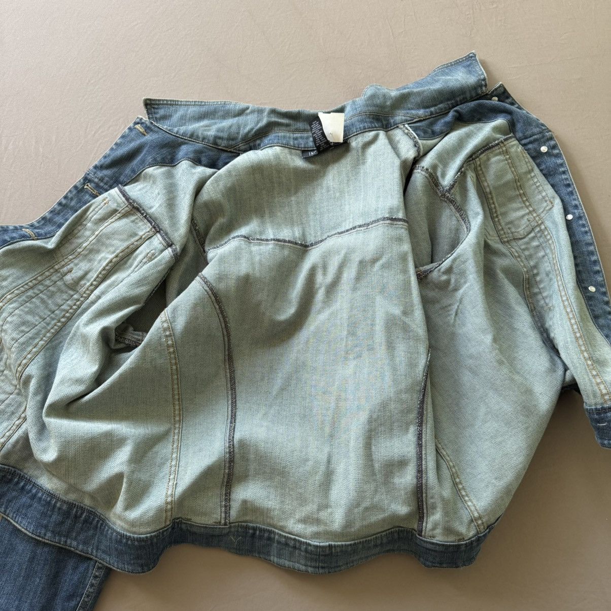 I.N.C Vintage INC International Concepts Embellished Denim Jacket Size XXL / US 16-18 / IT 52-54 - 5 Thumbnail