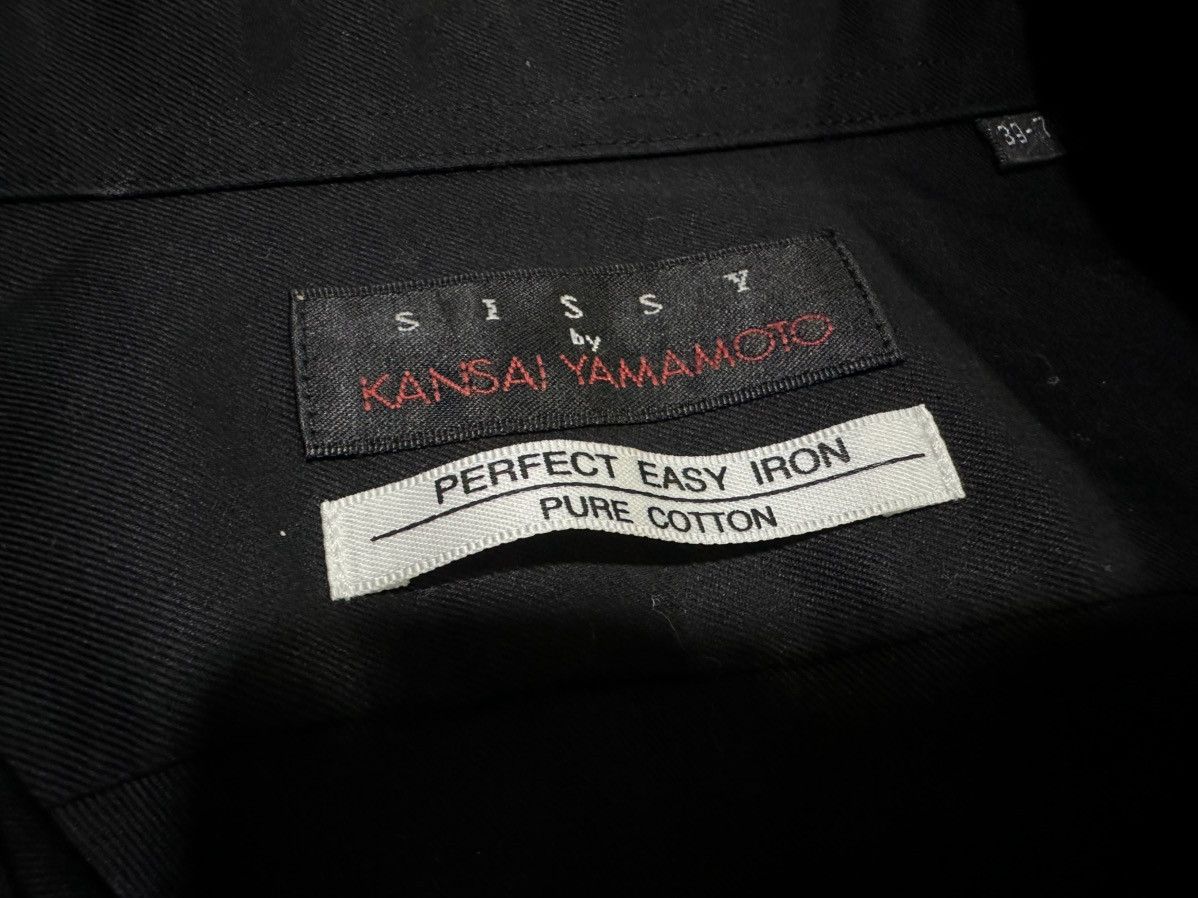 Japanese Brand 🔥Vintage Sissy By Kansai Yamamoto Black Sheer Shirt Size US L / EU 52-54 / 3 - 10 Thumbnail