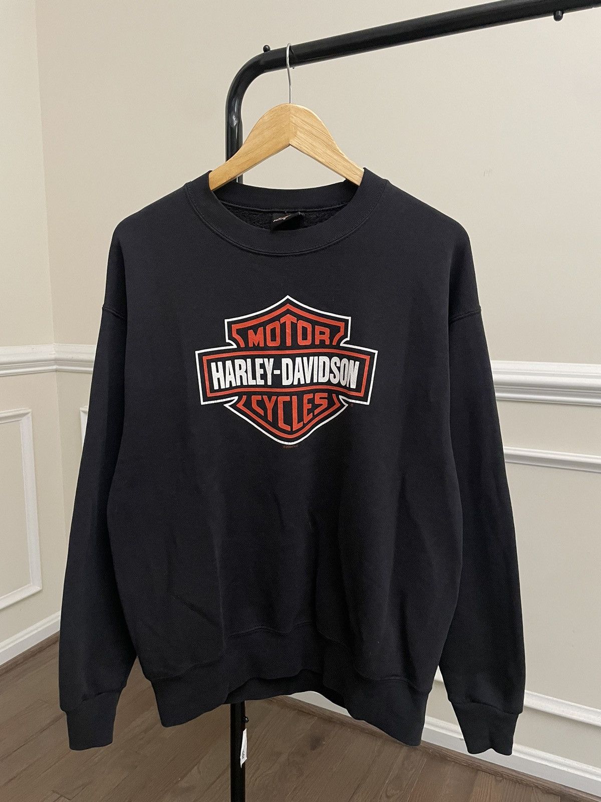 Harley Davidson Vintage Harley Battlefield Graphic Crewneck Biker Moto Size US M / EU 48-50 / 2 - 2 Thumbnail