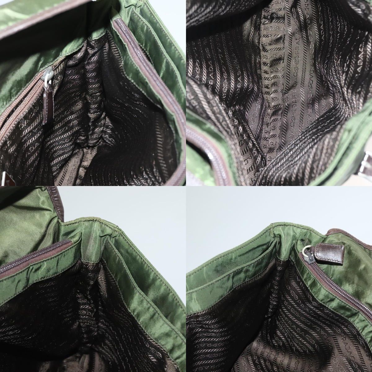 Prada PRADA Tote Bag Nylon Khaki Silver Size ONE SIZE - 12 Thumbnail